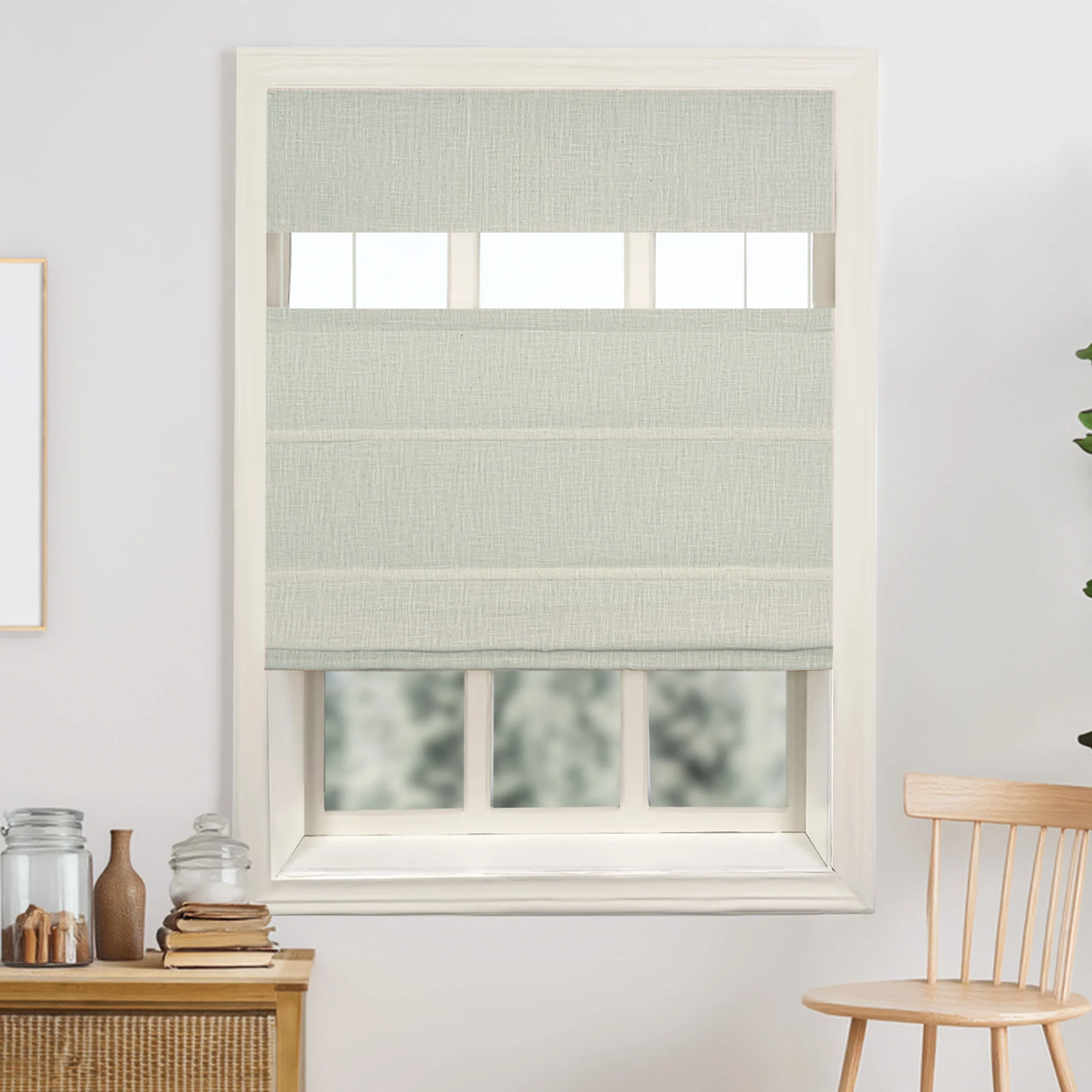 Lily Linen Roman Shades & Blinds | Top Down Bottom Up - Image 23