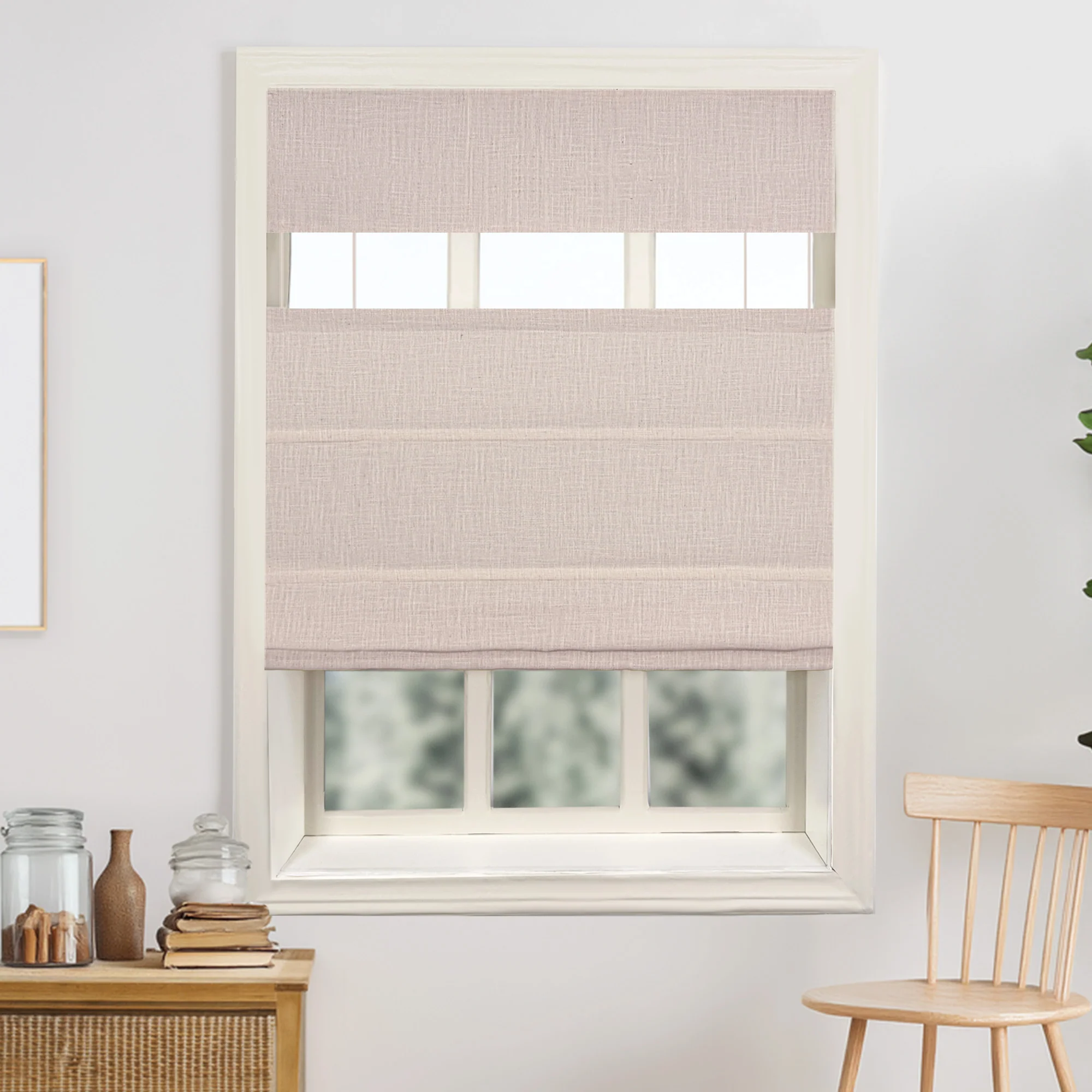 Lily Linen Roman Shades & Blinds | Top Down Bottom Up - Image 25