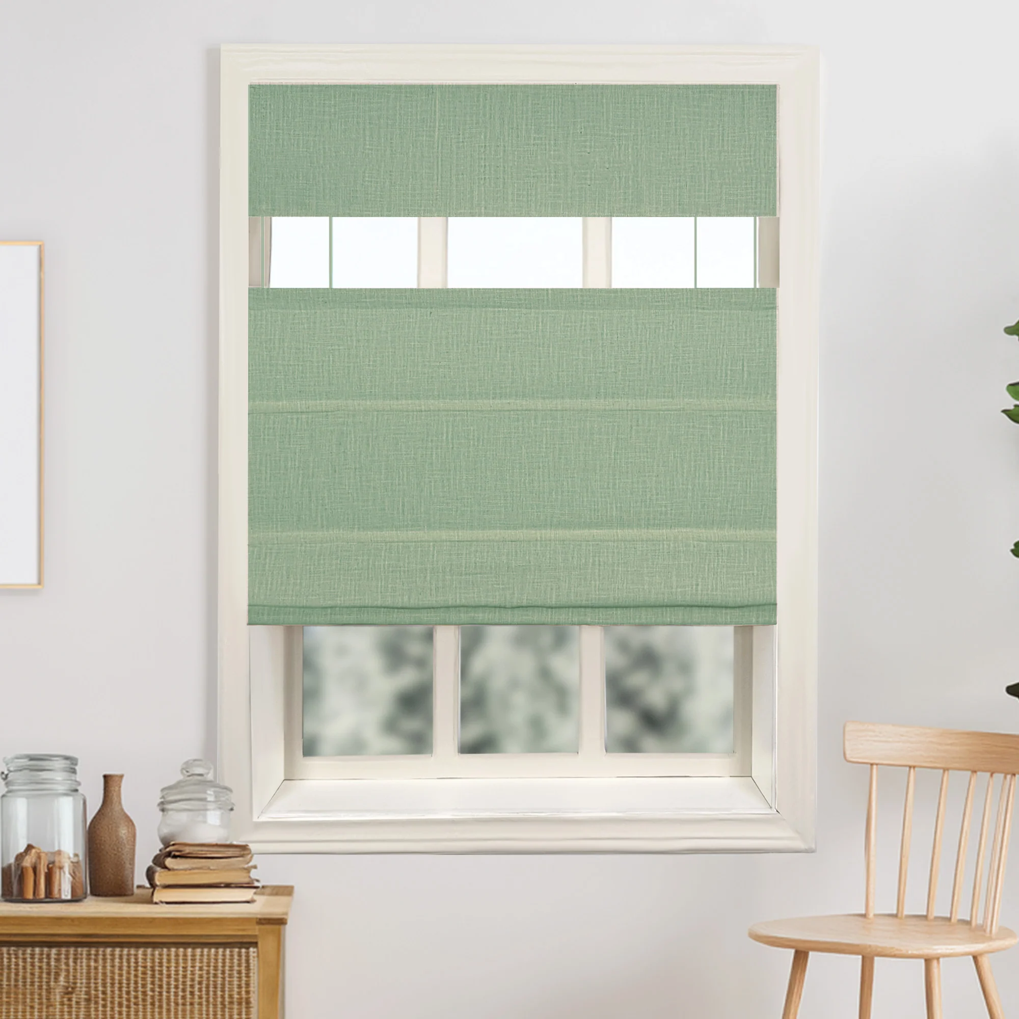 Lily Linen Roman Shades & Blinds | Top Down Bottom Up - Image 37