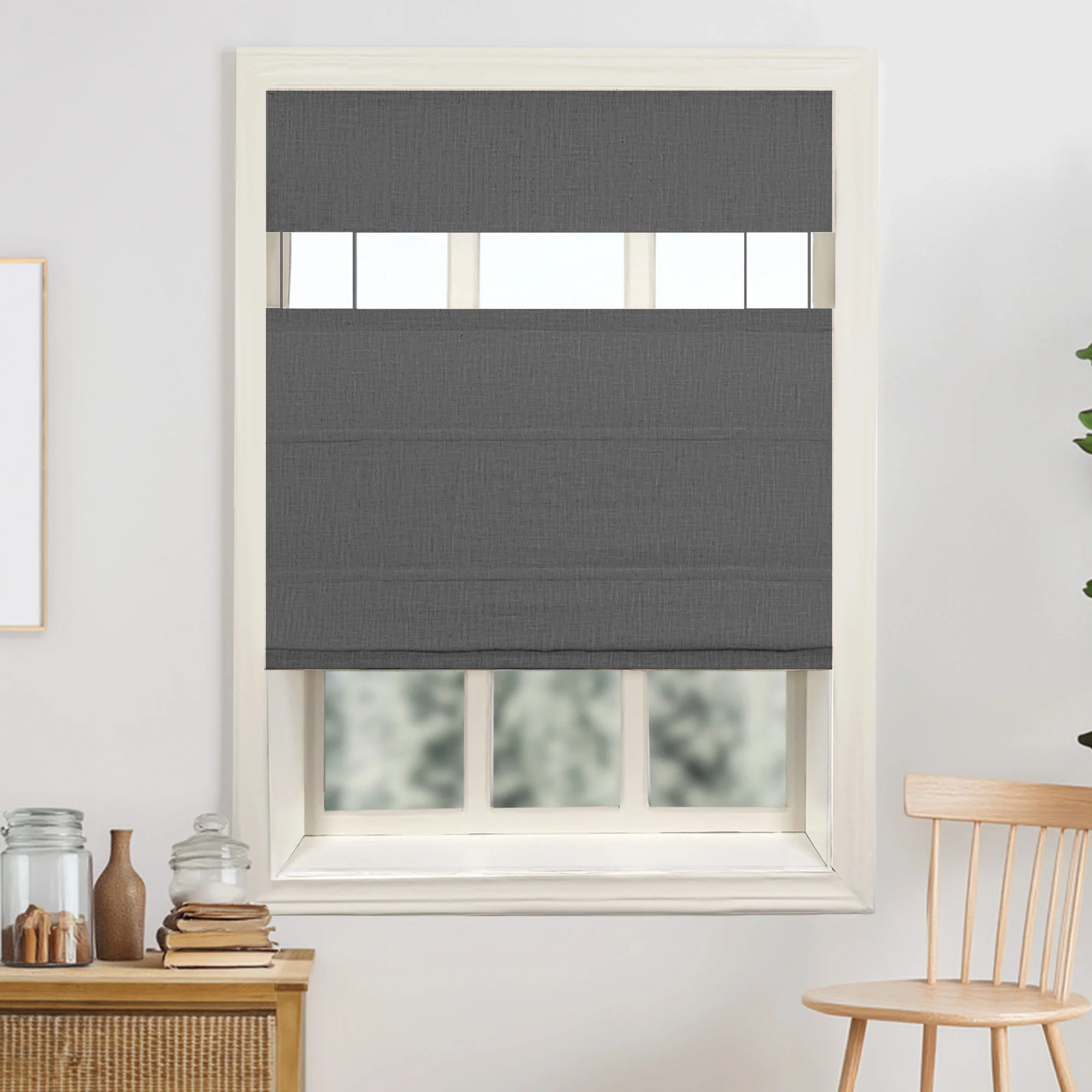 Lily Linen Roman Shades & Blinds | Top Down Bottom Up - Image 42