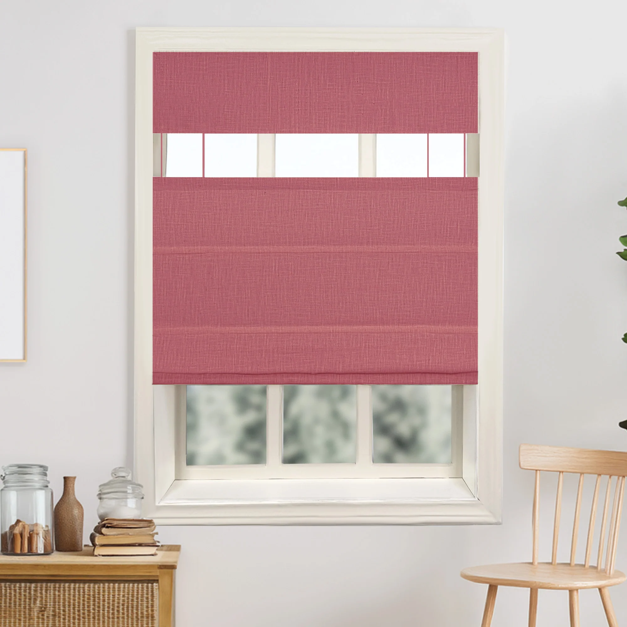 Lily Linen Roman Shades & Blinds | Top Down Bottom Up - Image 28