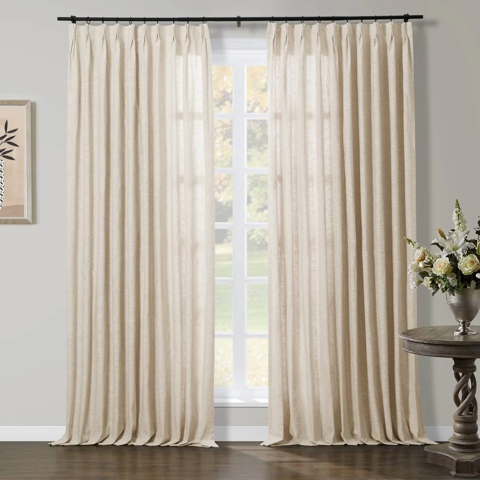 Liz Linen Herringbone Blackout Curtains & Drapes - Image 11
