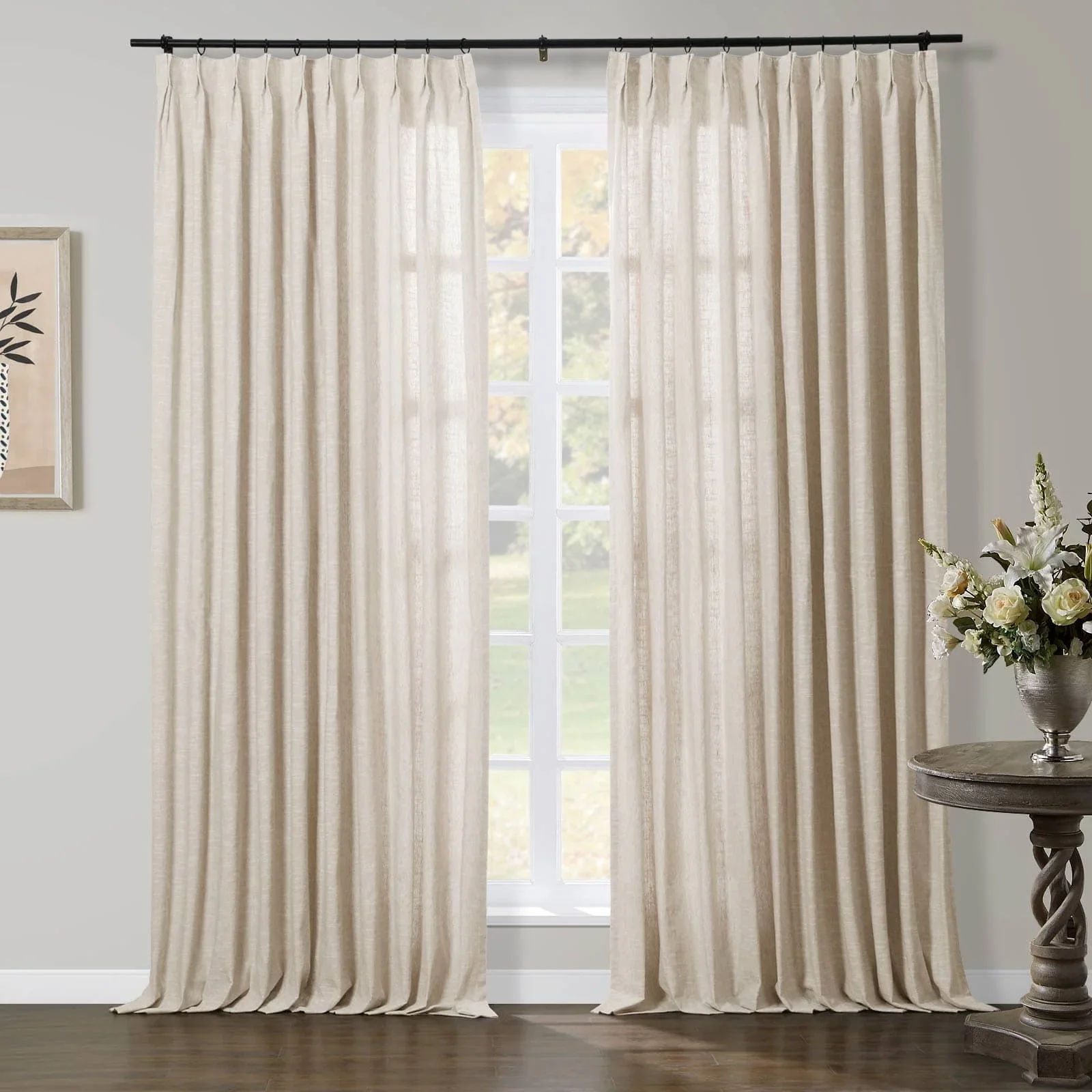 Liz Linen Herringbone Blackout Curtains & Drapes - Image 12