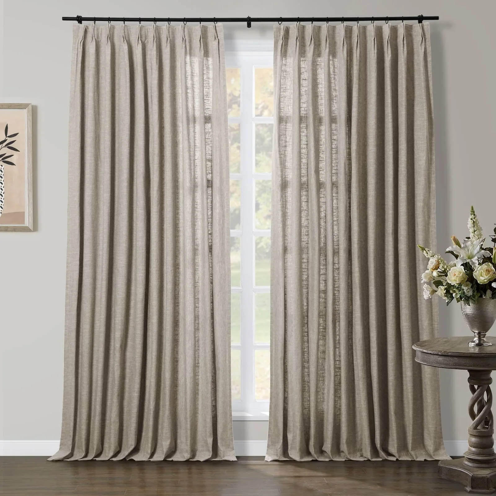 Liz Linen Herringbone Blackout Curtains & Drapes - Image 14