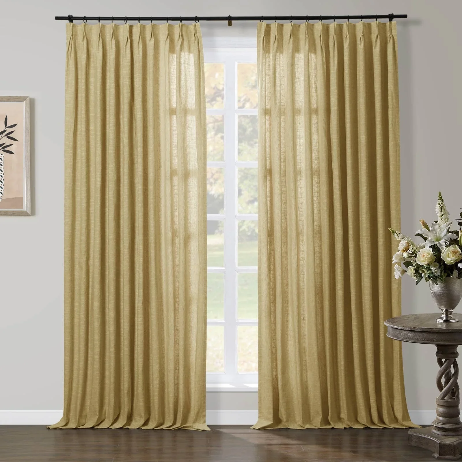 Liz Linen Herringbone Blackout Curtains & Drapes - Image 16