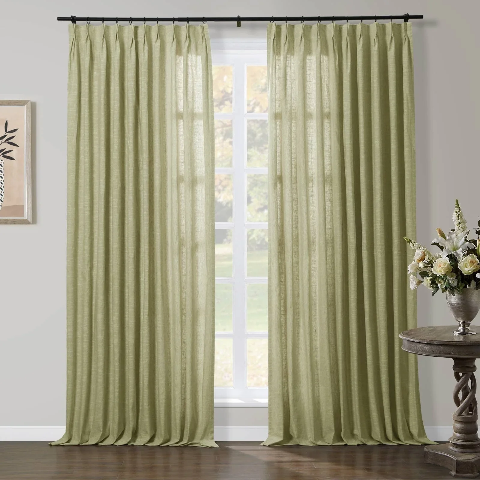 Liz Linen Herringbone Blackout Curtains & Drapes - Image 17