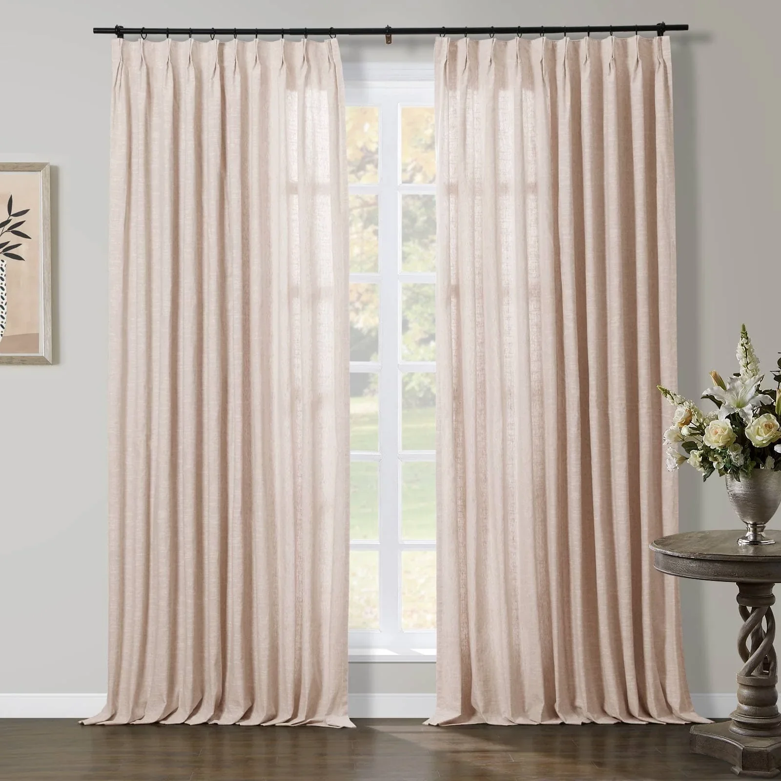 Liz Linen Herringbone Blackout Curtains & Drapes - Image 19