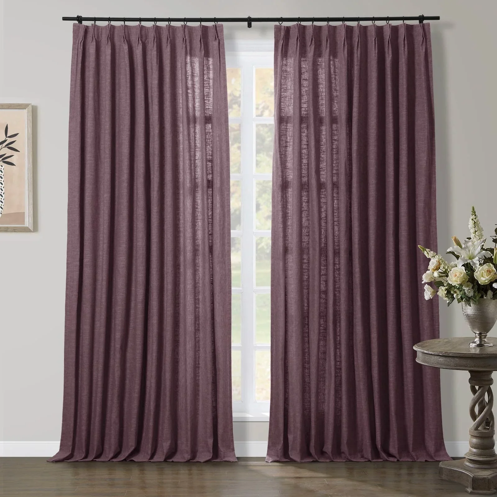 Liz Linen Herringbone Blackout Curtains & Drapes - Image 20