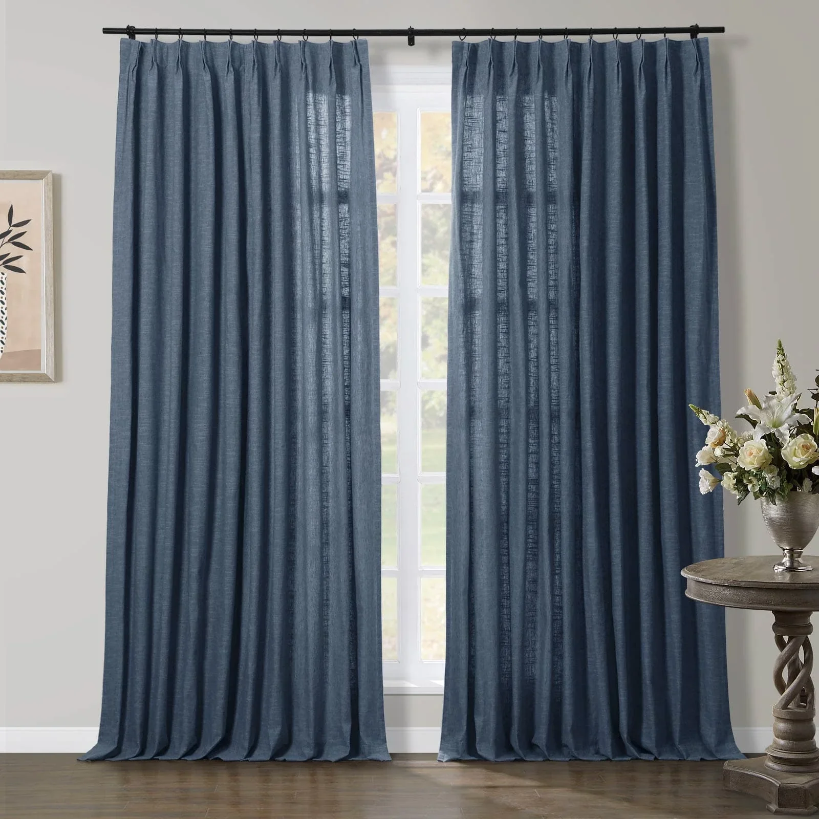Liz Linen Herringbone Blackout Curtains & Drapes - Image 21