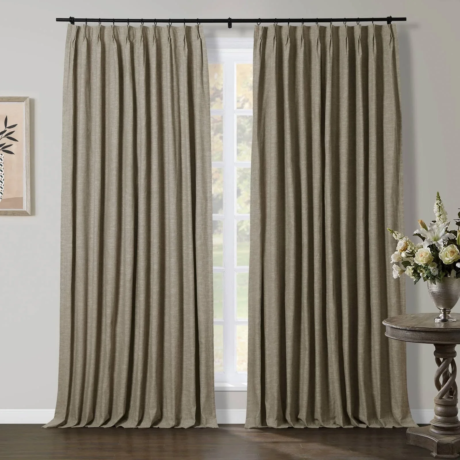 Liz Linen Herringbone Blackout Curtains & Drapes - Image 23