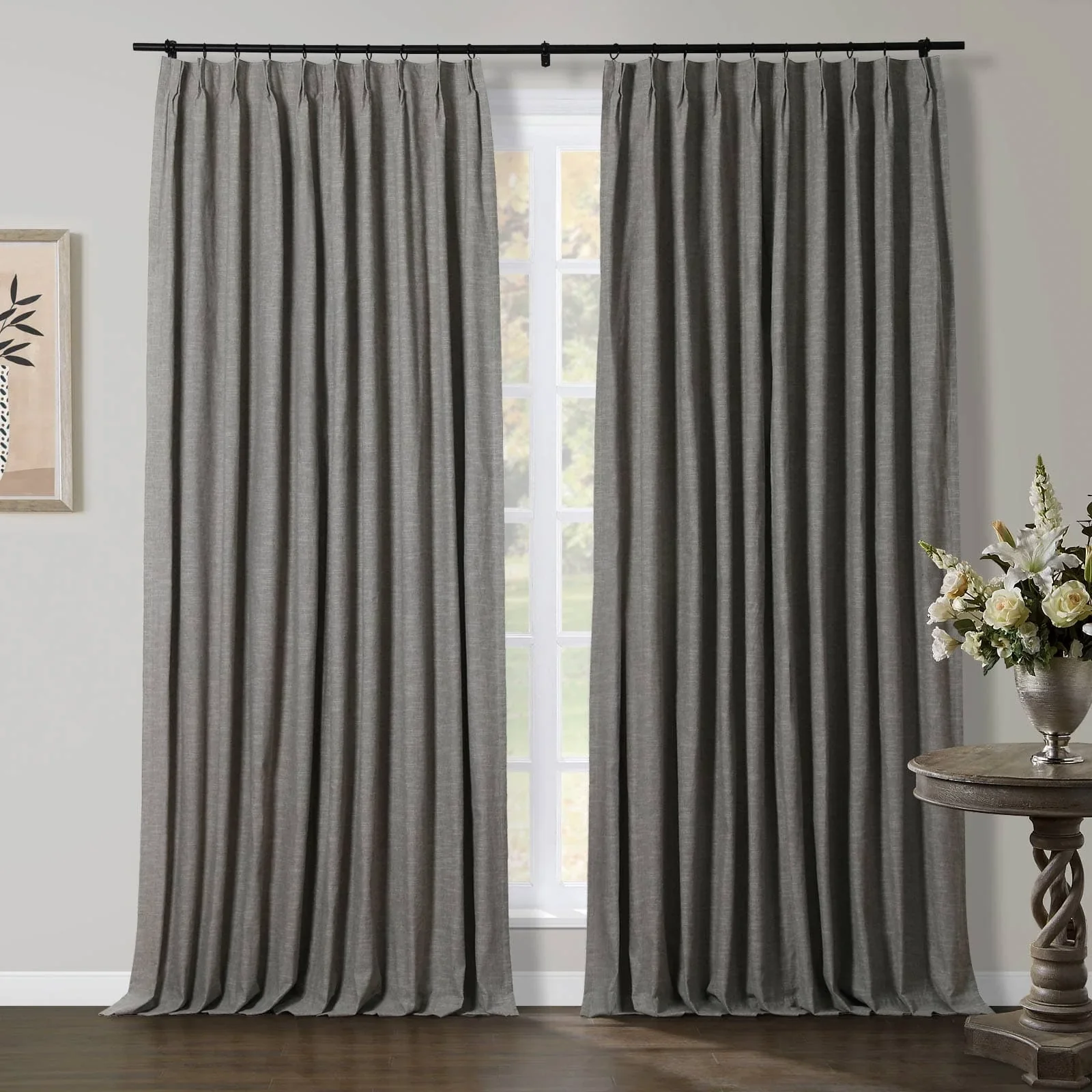 Liz Linen Herringbone Blackout Curtains & Drapes - Image 24