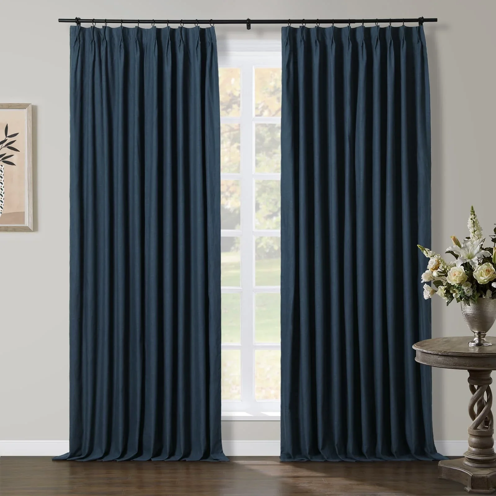 Liz Linen Herringbone Blackout Curtains & Drapes - Image 25