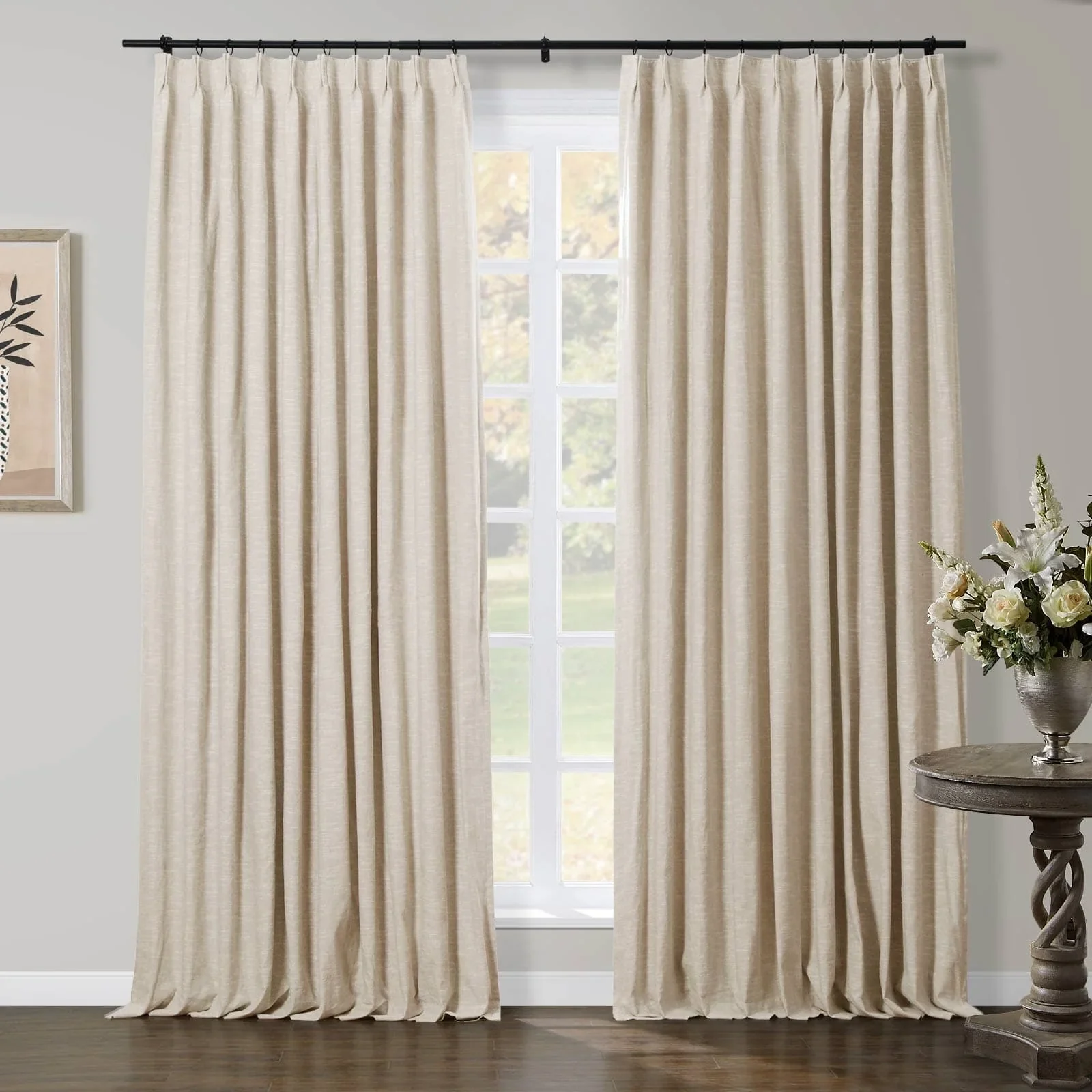 Liz Linen Herringbone Blackout Curtains & Drapes - Image 26