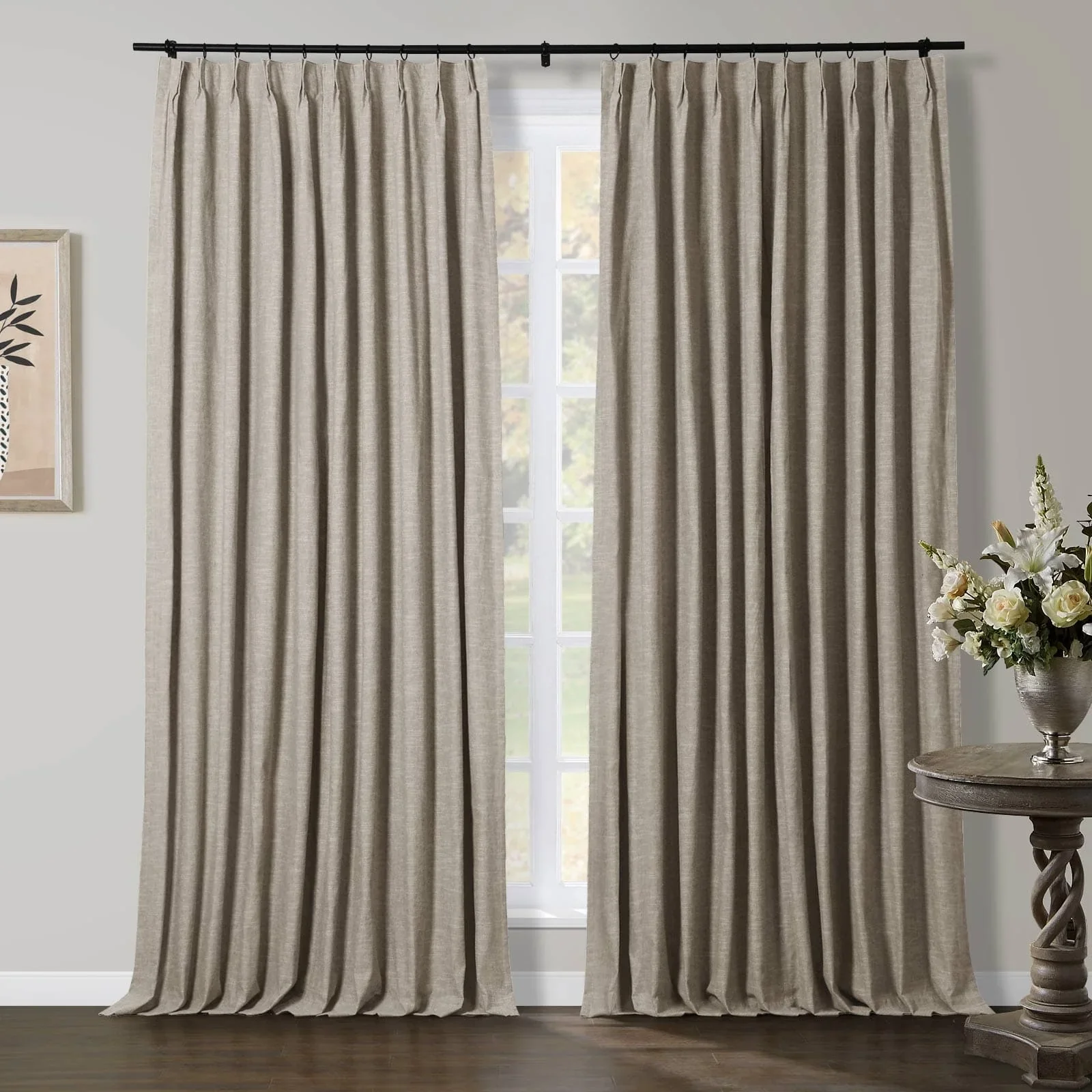 Liz Linen Herringbone Blackout Curtains & Drapes - Image 27