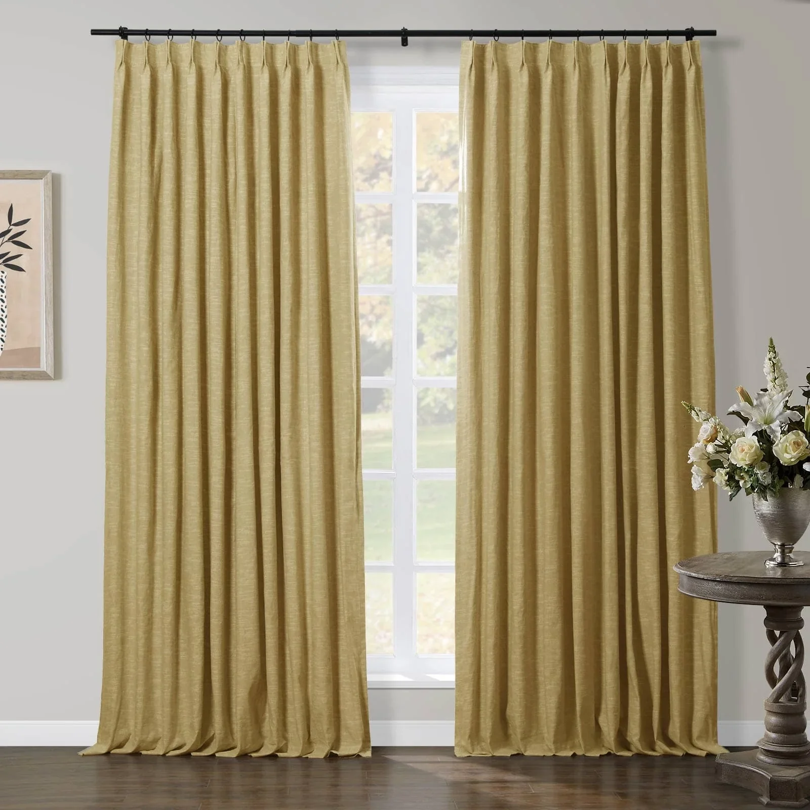 Liz Linen Herringbone Blackout Curtains & Drapes - Image 29