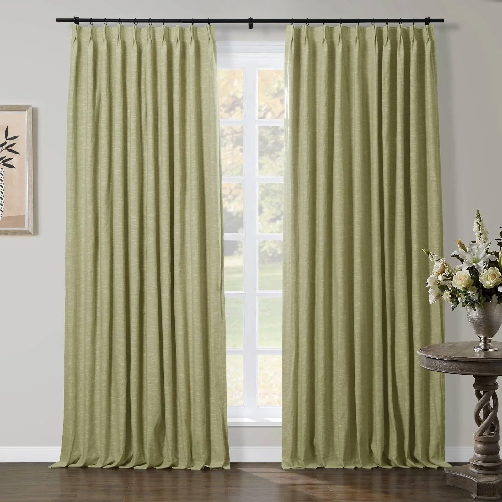 Liz Linen Herringbone Blackout Curtains & Drapes - Image 30