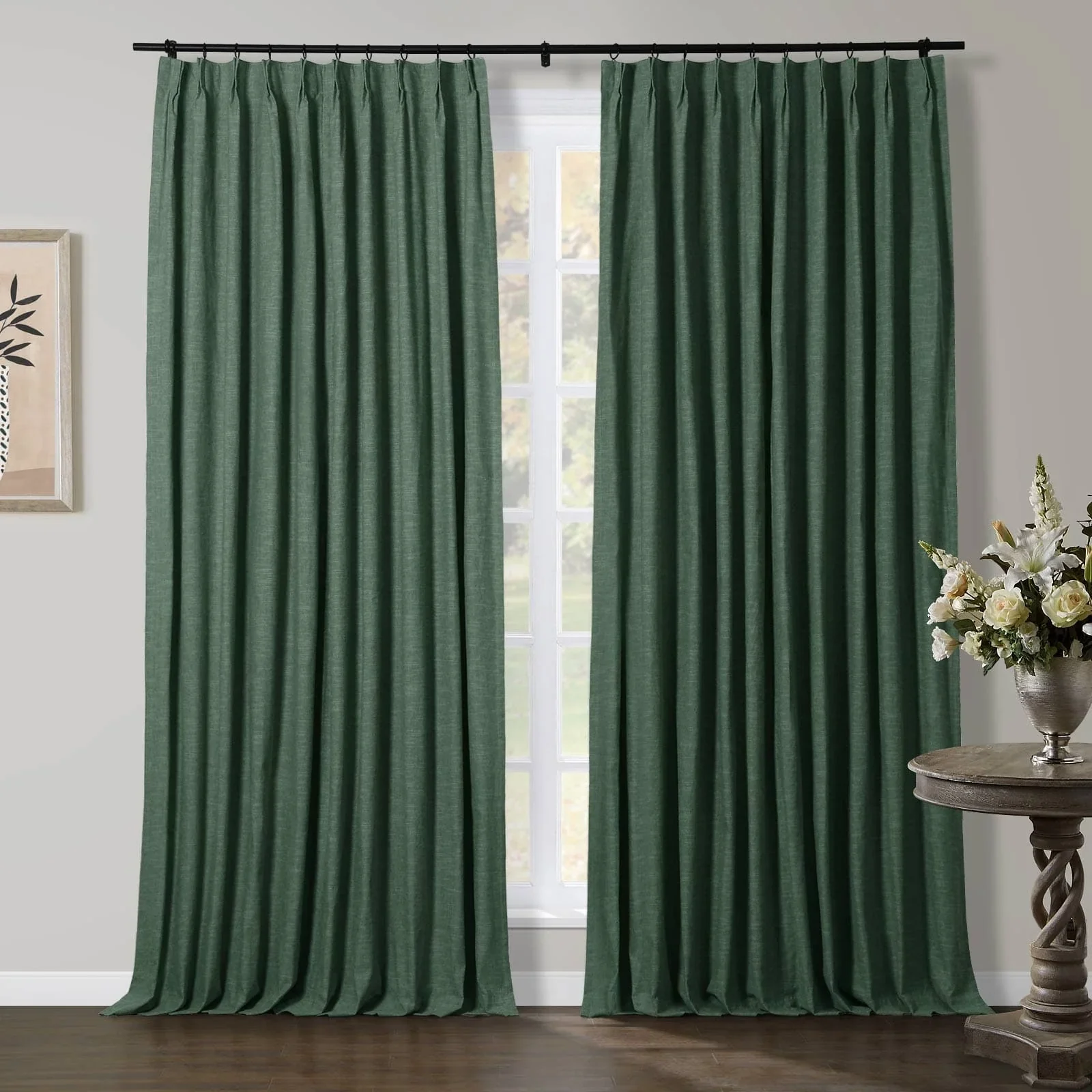 Liz Linen Herringbone Blackout Curtains & Drapes - Image 31