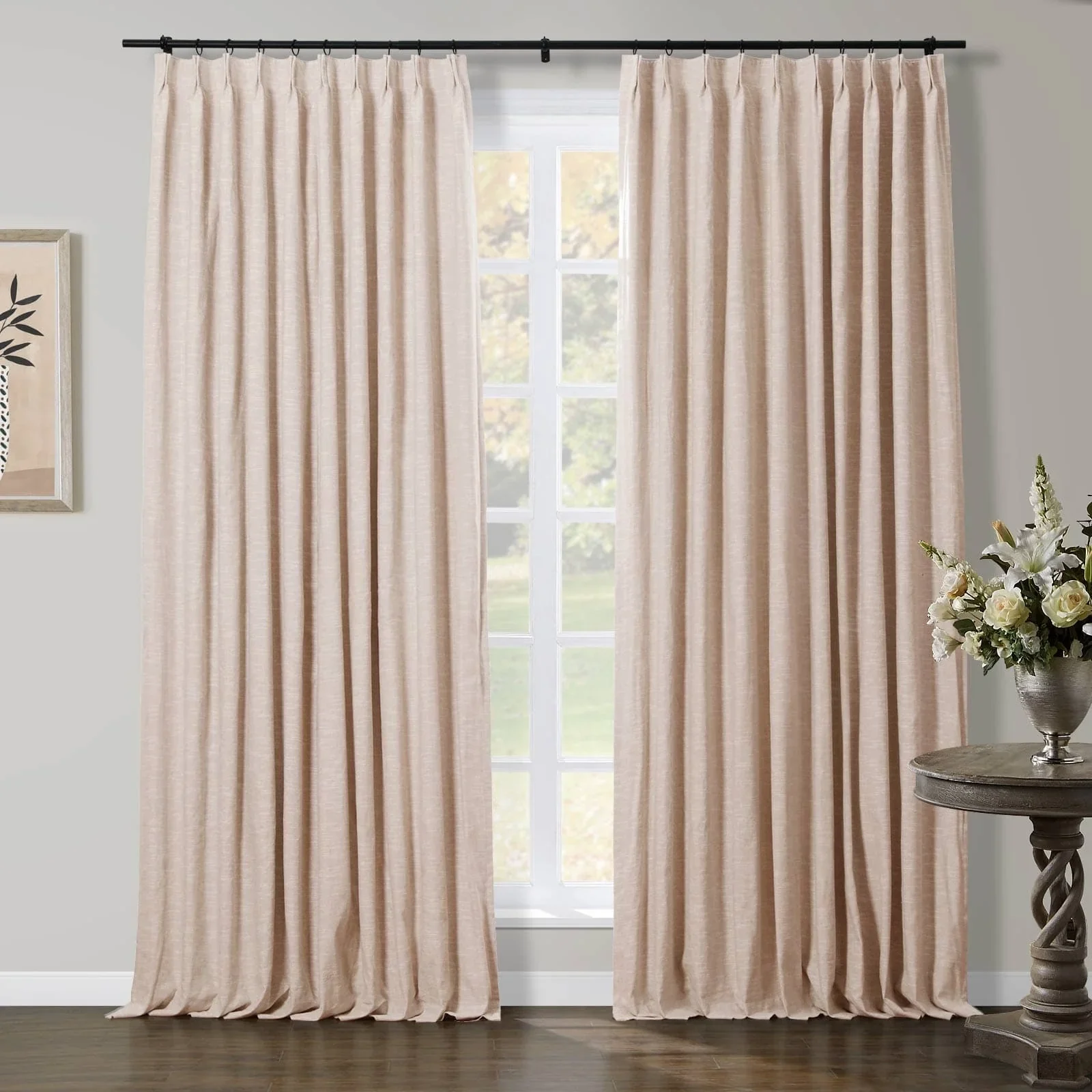 Liz Linen Herringbone Blackout Curtains & Drapes - Image 32
