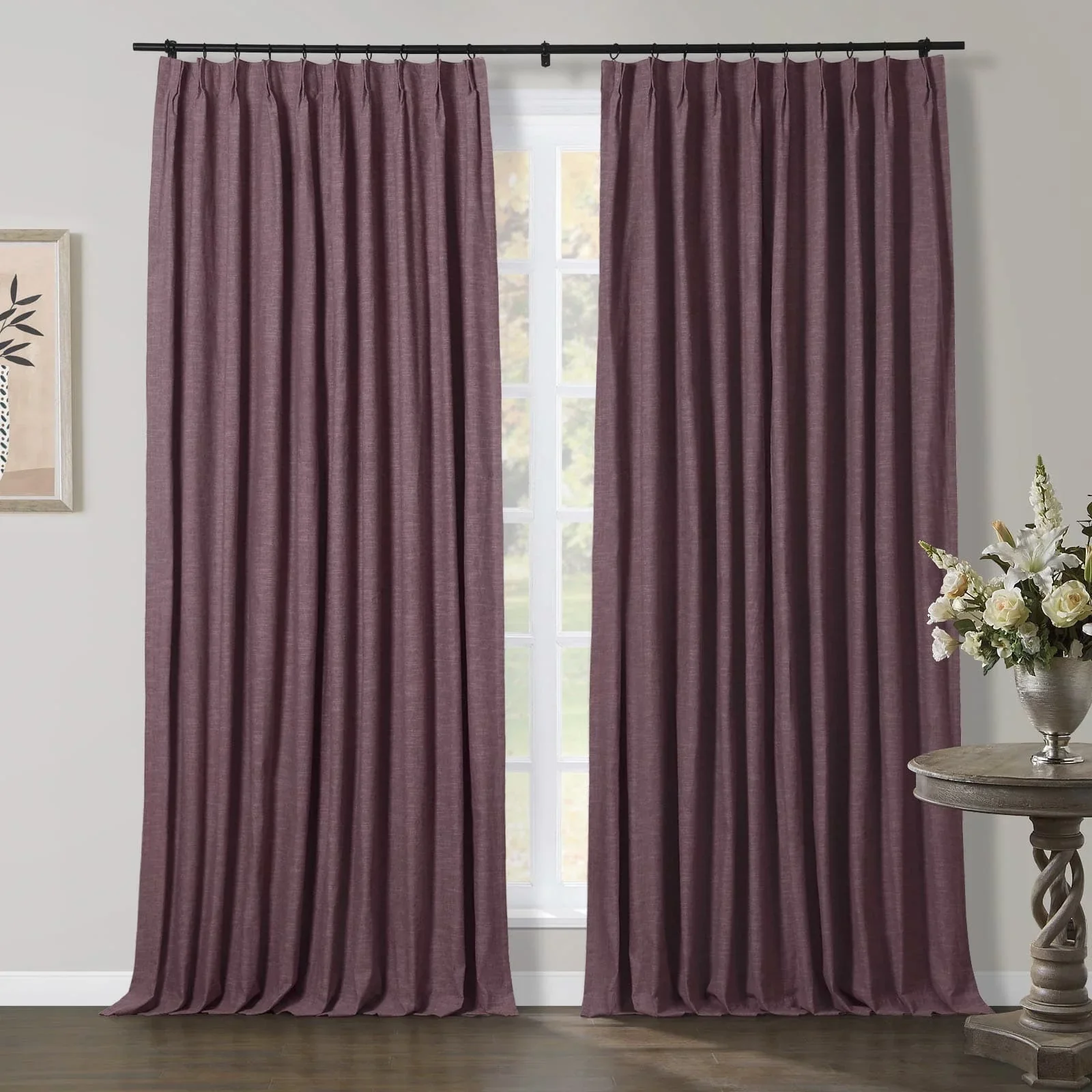 Liz Linen Herringbone Blackout Curtains & Drapes - Image 33