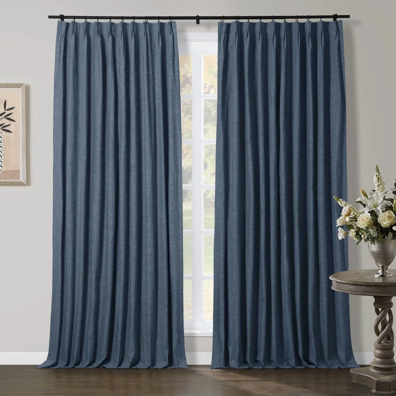 Liz Linen Herringbone Blackout Curtains & Drapes - Image 34
