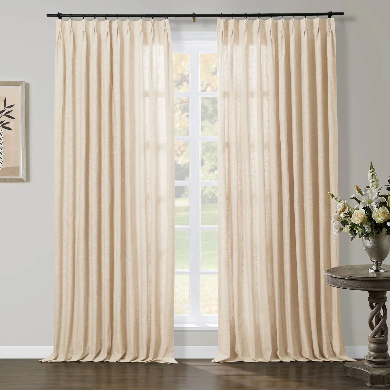 Liz Linen Herringbone Blackout Curtains & Drapes - Image 35