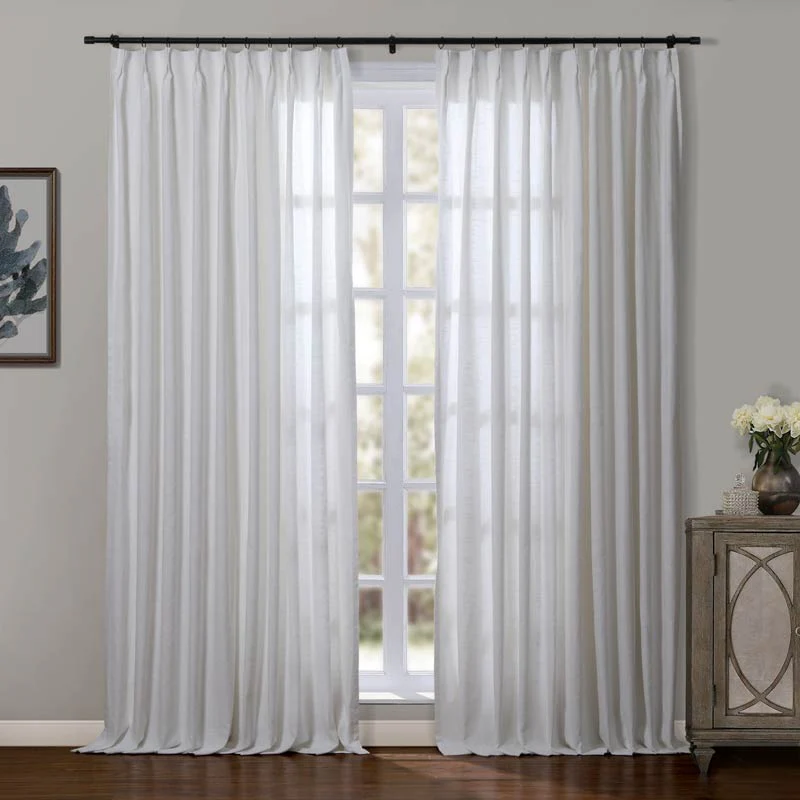 Liz Linen Herringbone Blackout Curtains & Drapes - Image 4