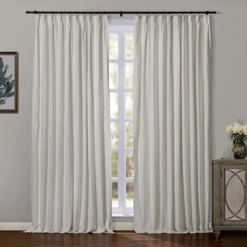 Liz Linen Herringbone Blackout Curtains & Drapes - Image 5