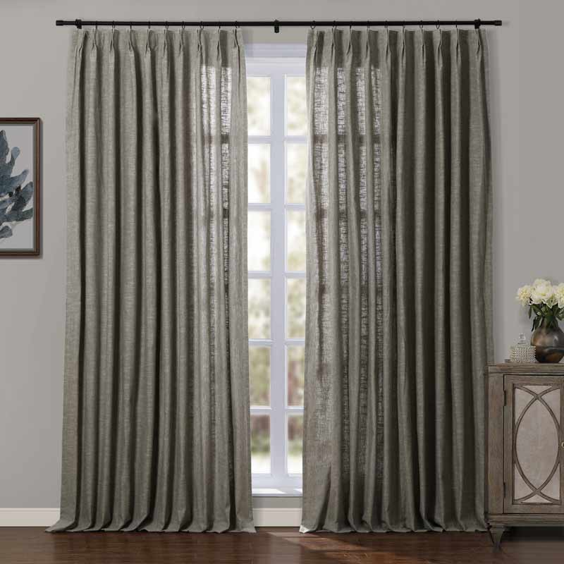 Liz Linen Herringbone Blackout Curtains & Drapes - Image 8