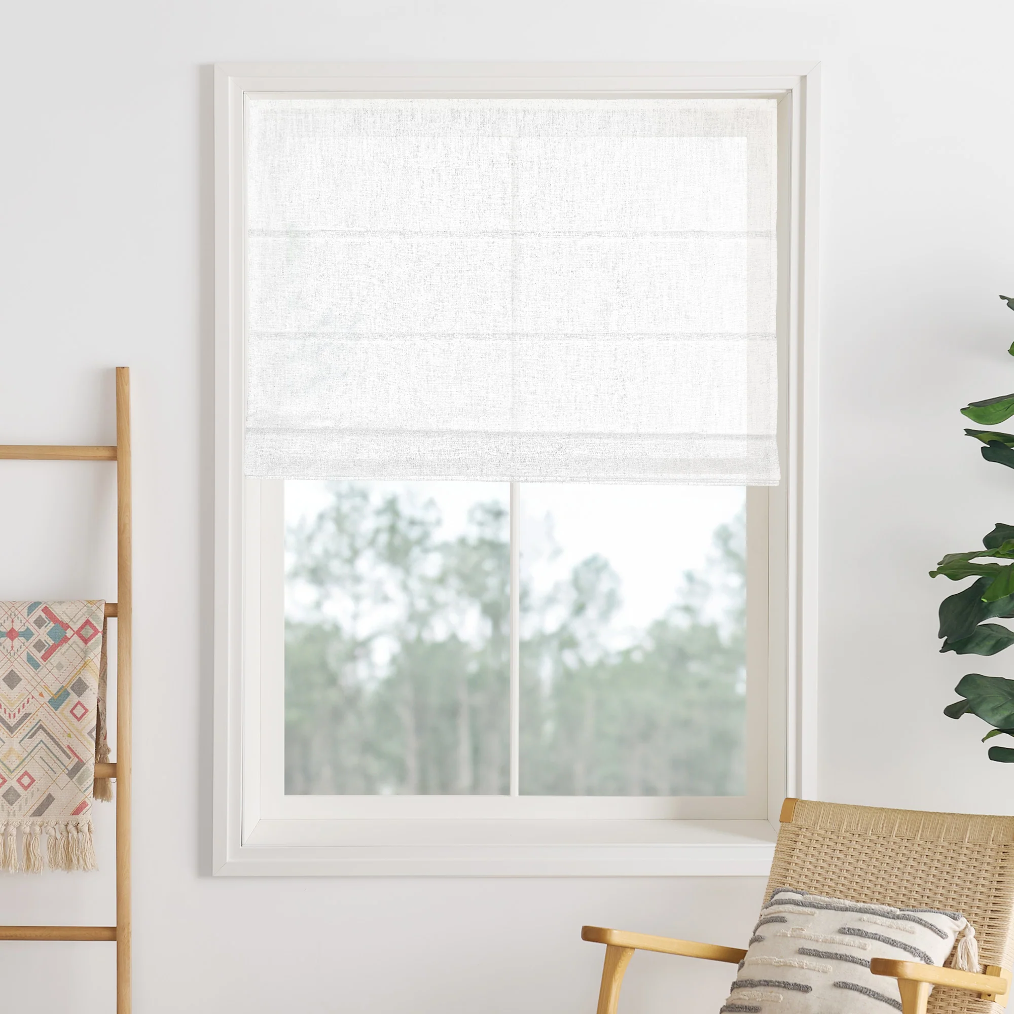Liz Linen Herringbone Roman Shades & Blinds | Liz-C - Image 10