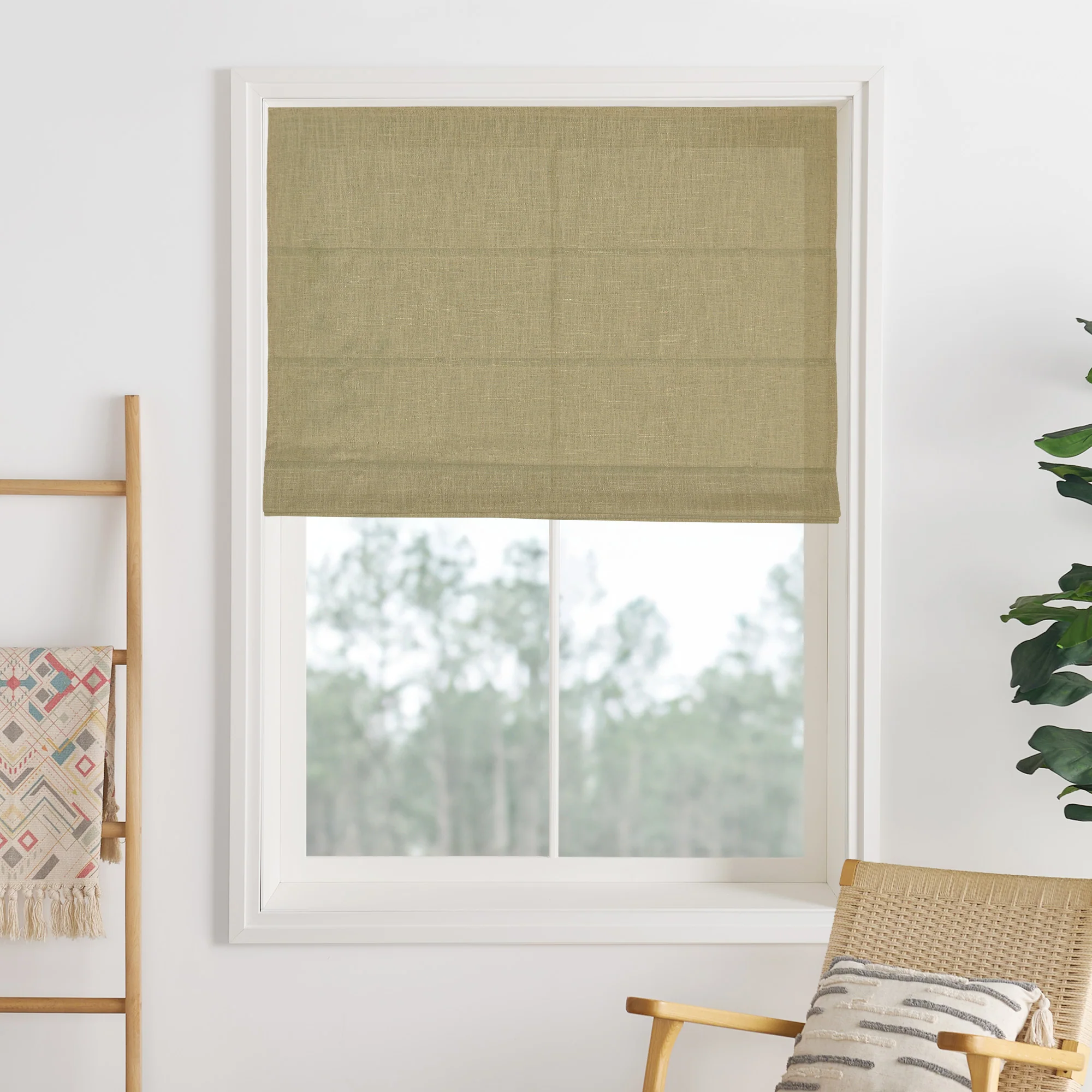 Liz Linen Herringbone Roman Shades & Blinds | Liz-C - Image 14