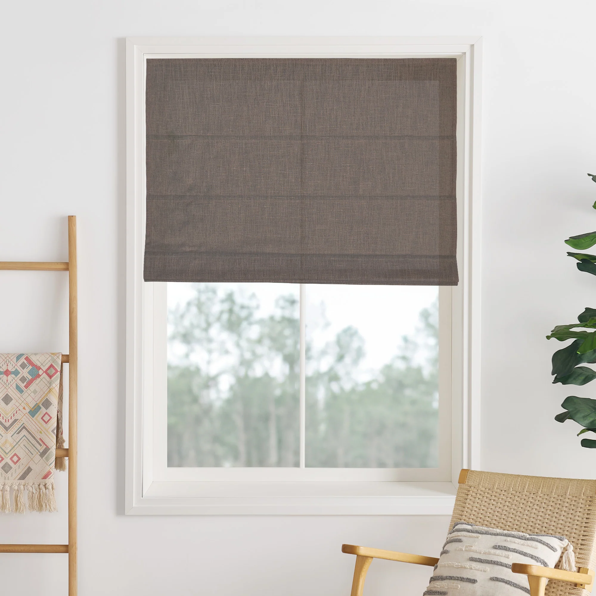 Liz Linen Herringbone Roman Shades & Blinds | Liz-C - Image 16