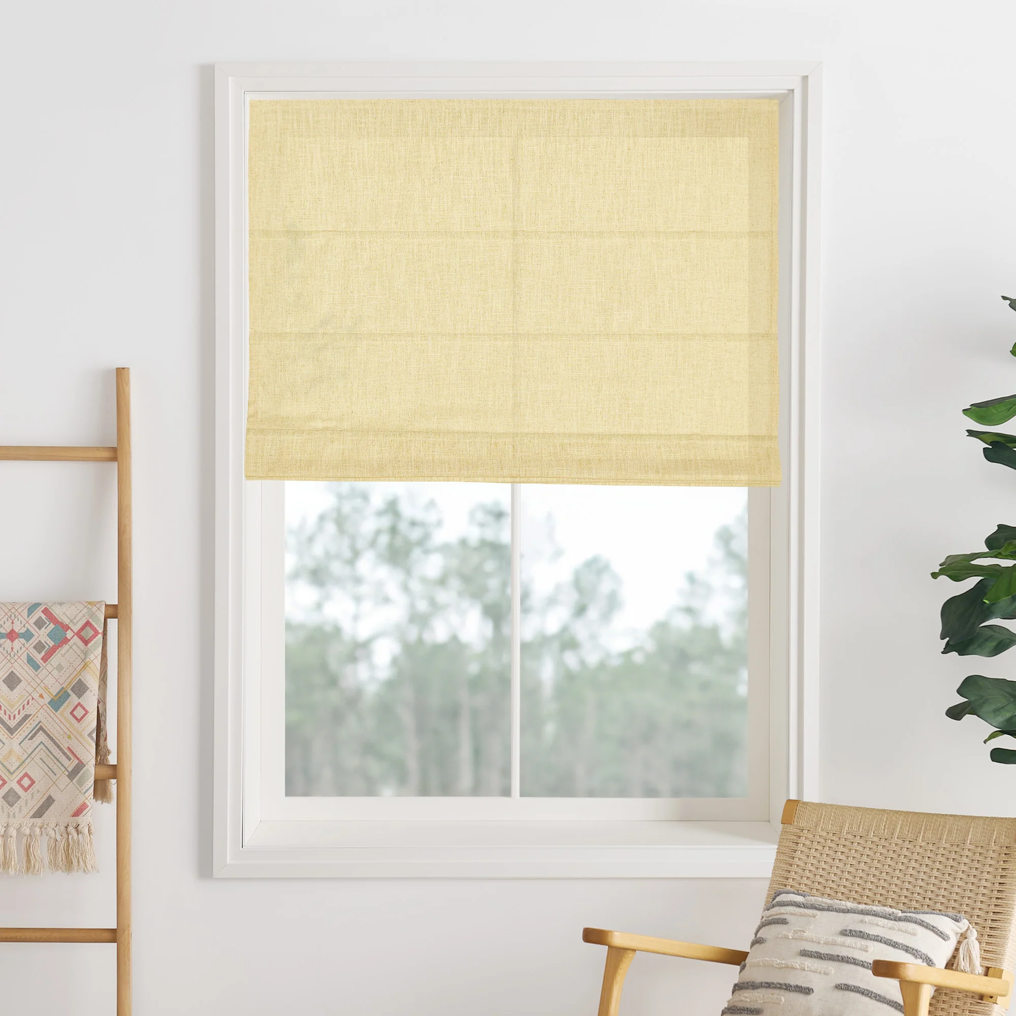 Liz Linen Herringbone Roman Shades & Blinds | Liz-C - Image 17