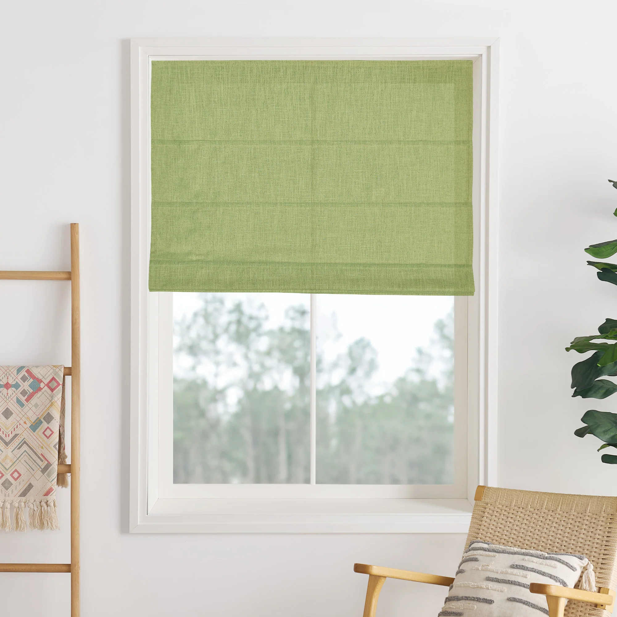 Liz Linen Herringbone Roman Shades & Blinds | Liz-C - Image 19
