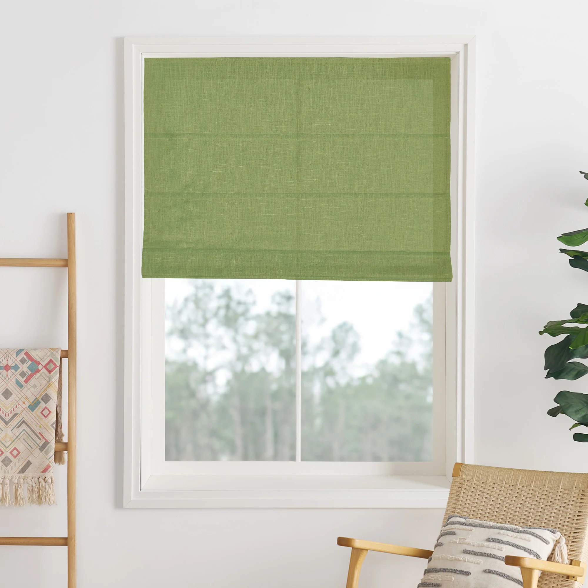 Liz Linen Herringbone Roman Shades & Blinds | Liz-C - Image 20