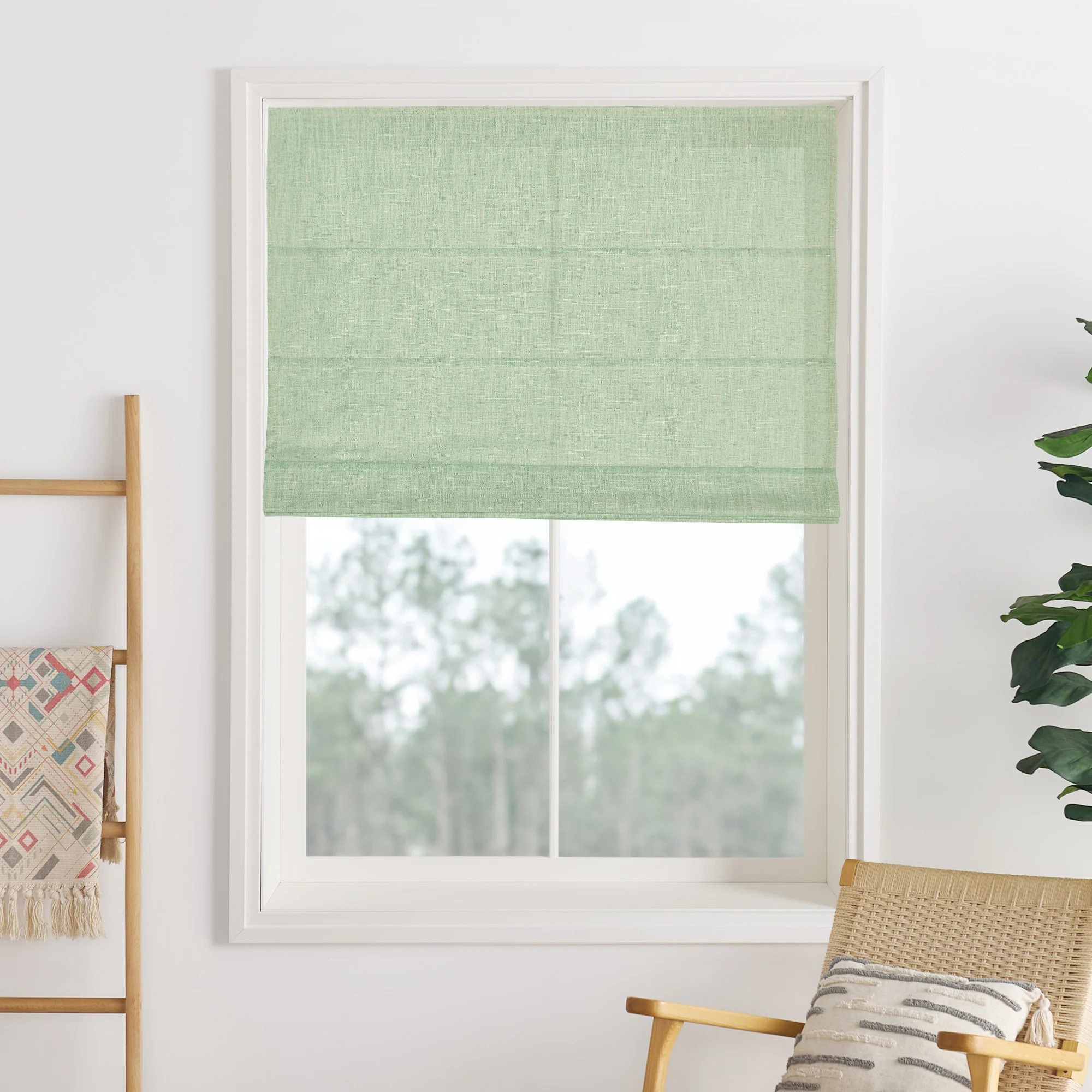 Liz Linen Herringbone Roman Shades & Blinds | Liz-C - Image 22