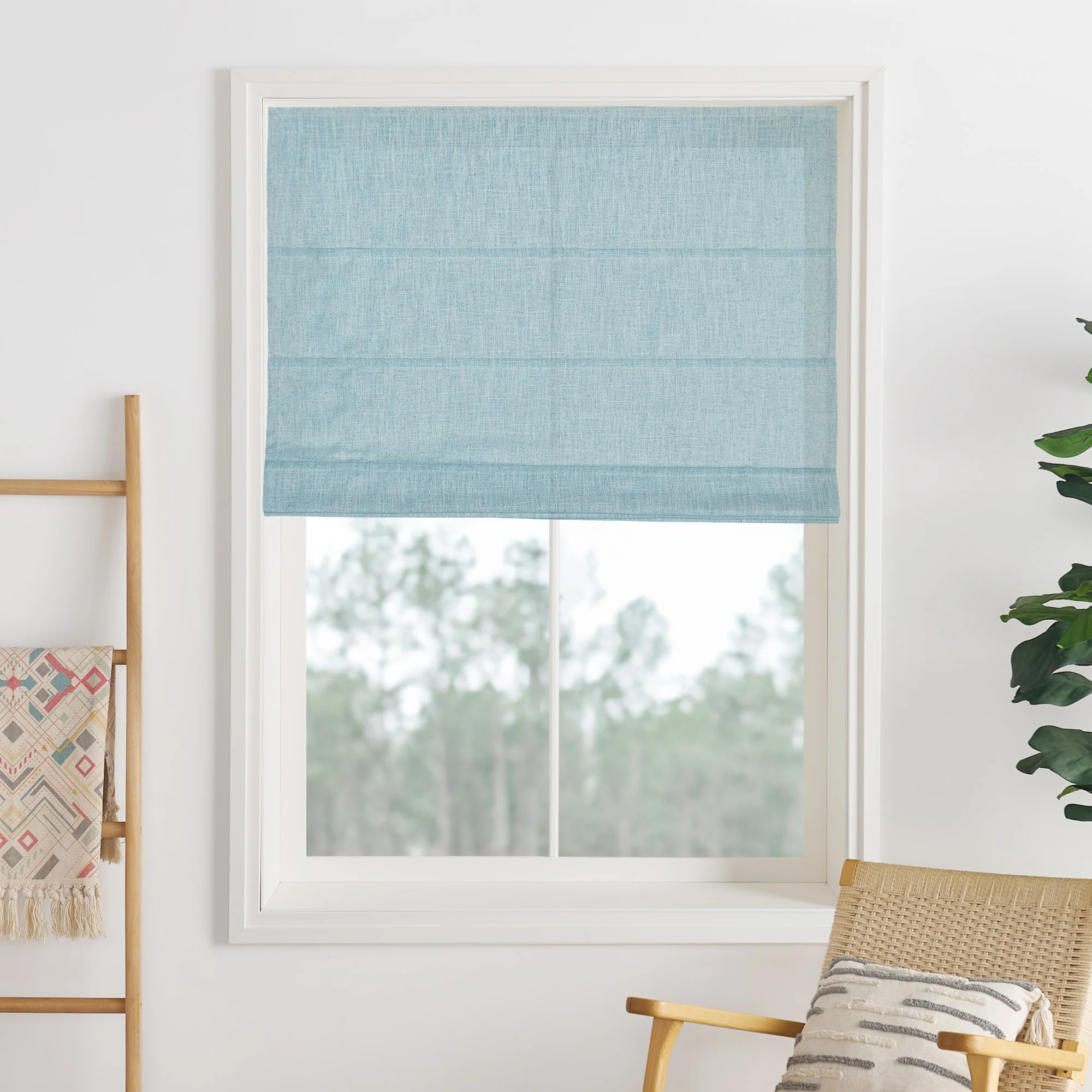 Liz Linen Herringbone Roman Shades & Blinds | Liz-C - Image 23