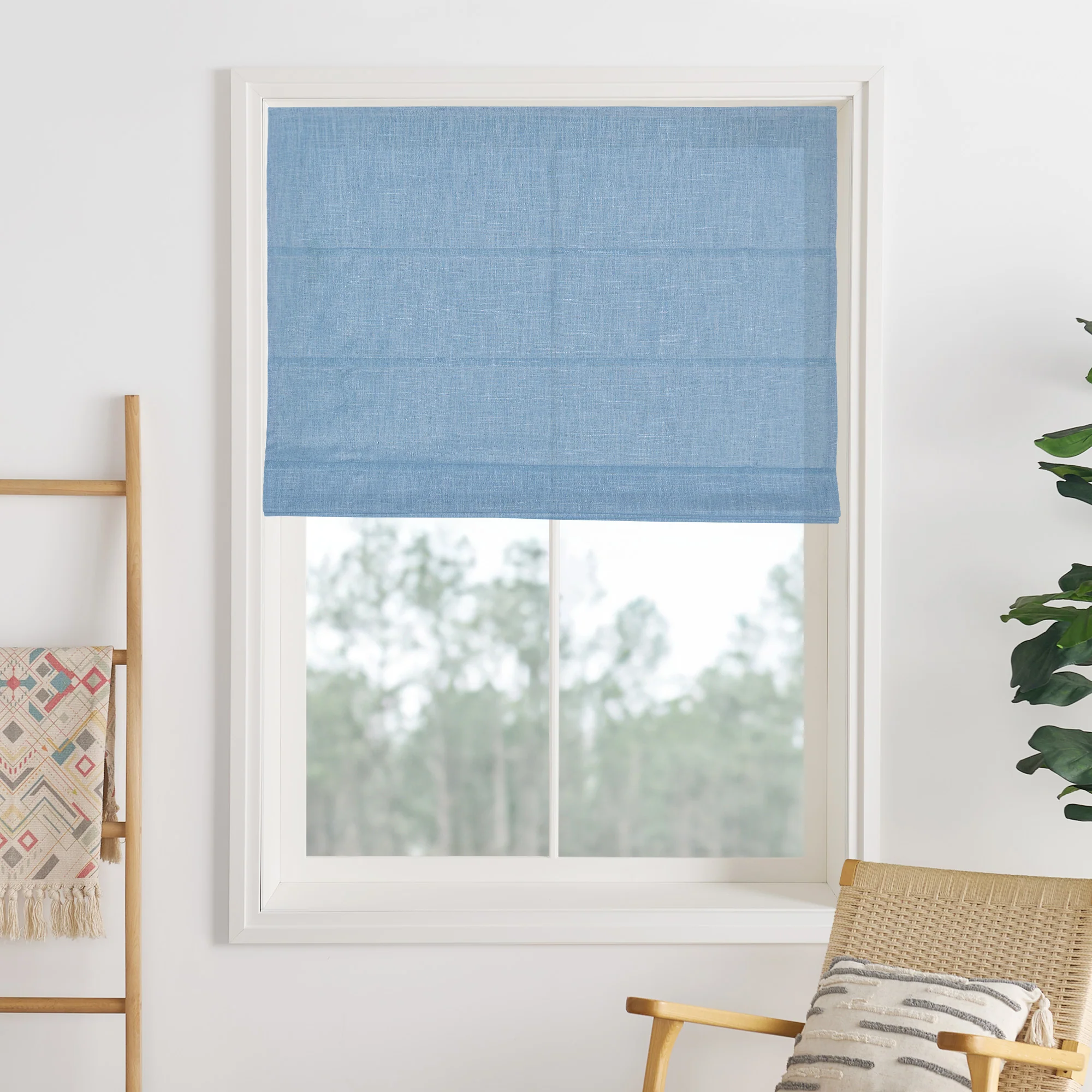 Liz Linen Herringbone Roman Shades & Blinds | Liz-C - Image 24