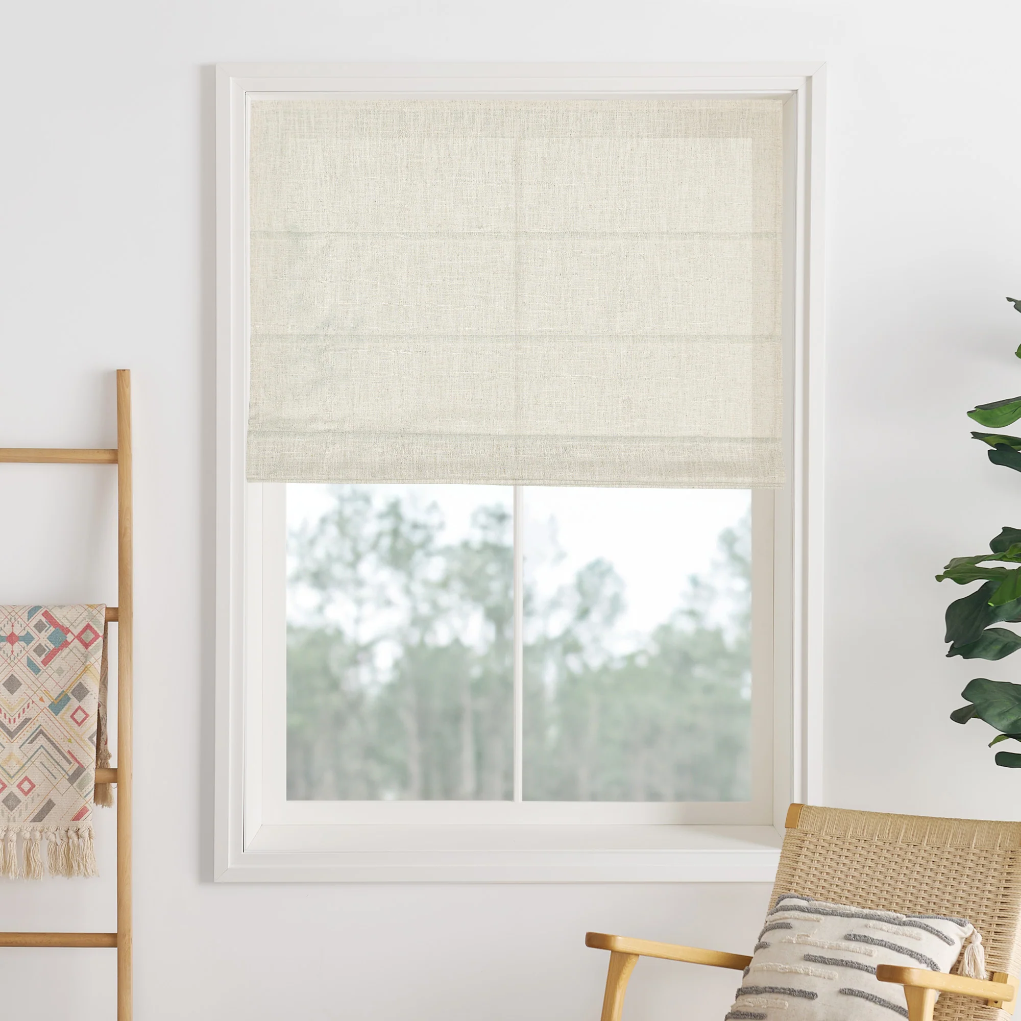 Liz Linen Herringbone Roman Shades & Blinds | Liz-C - Image 27