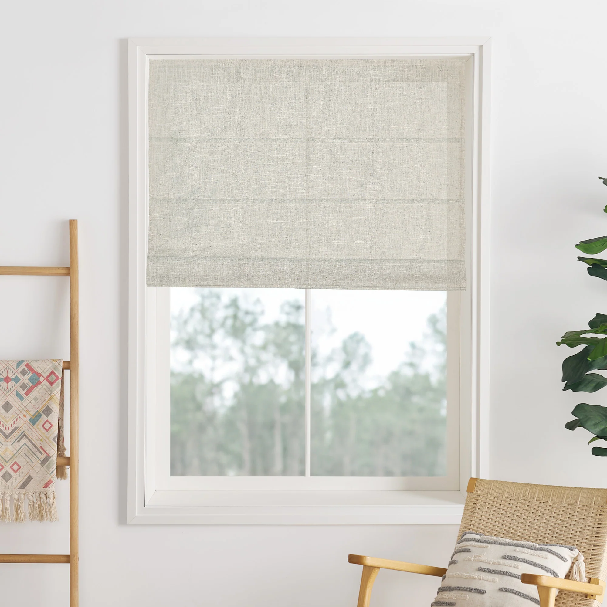 Liz Linen Herringbone Roman Shades & Blinds | Liz-C - Image 28