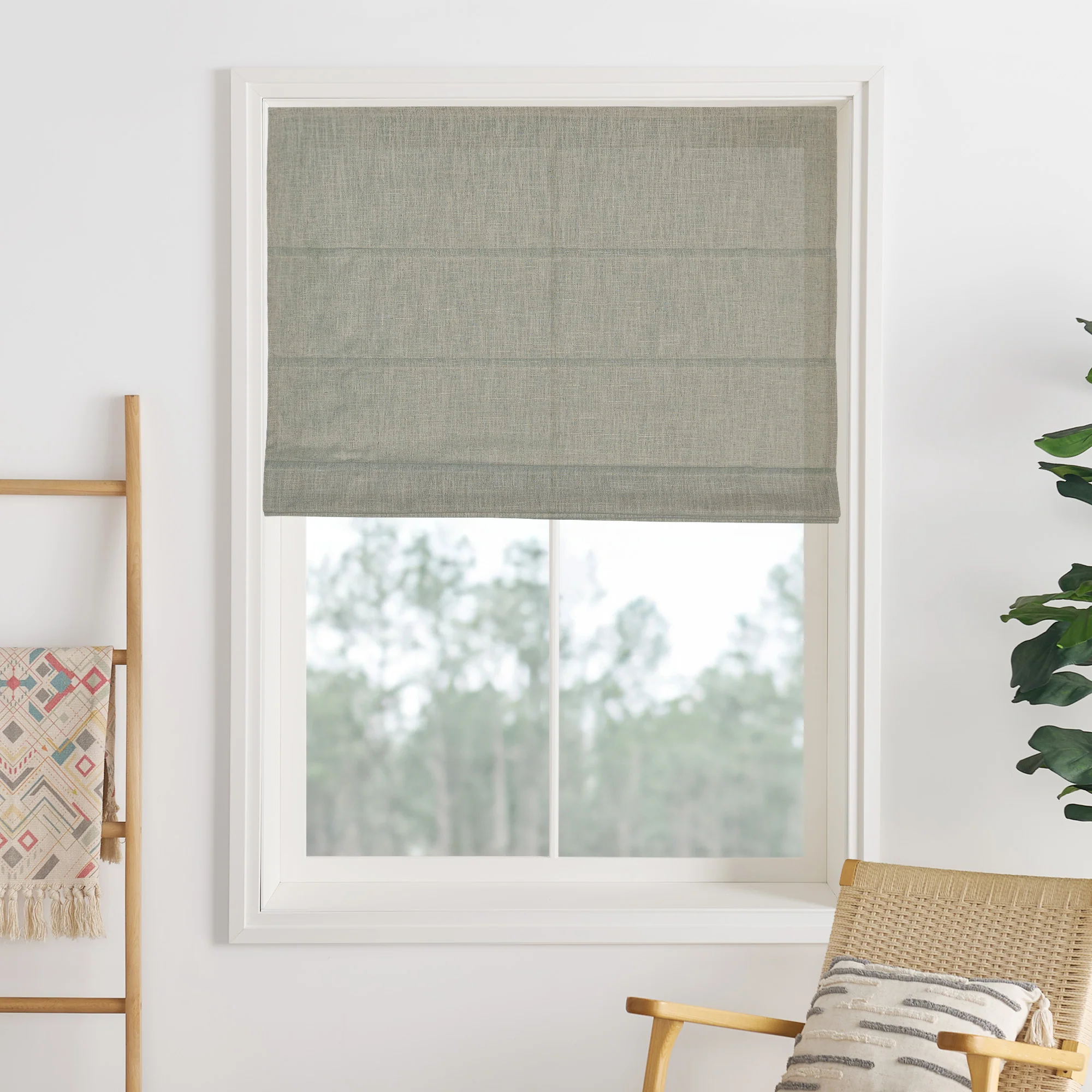 Liz Linen Herringbone Roman Shades & Blinds | Liz-C - Image 29