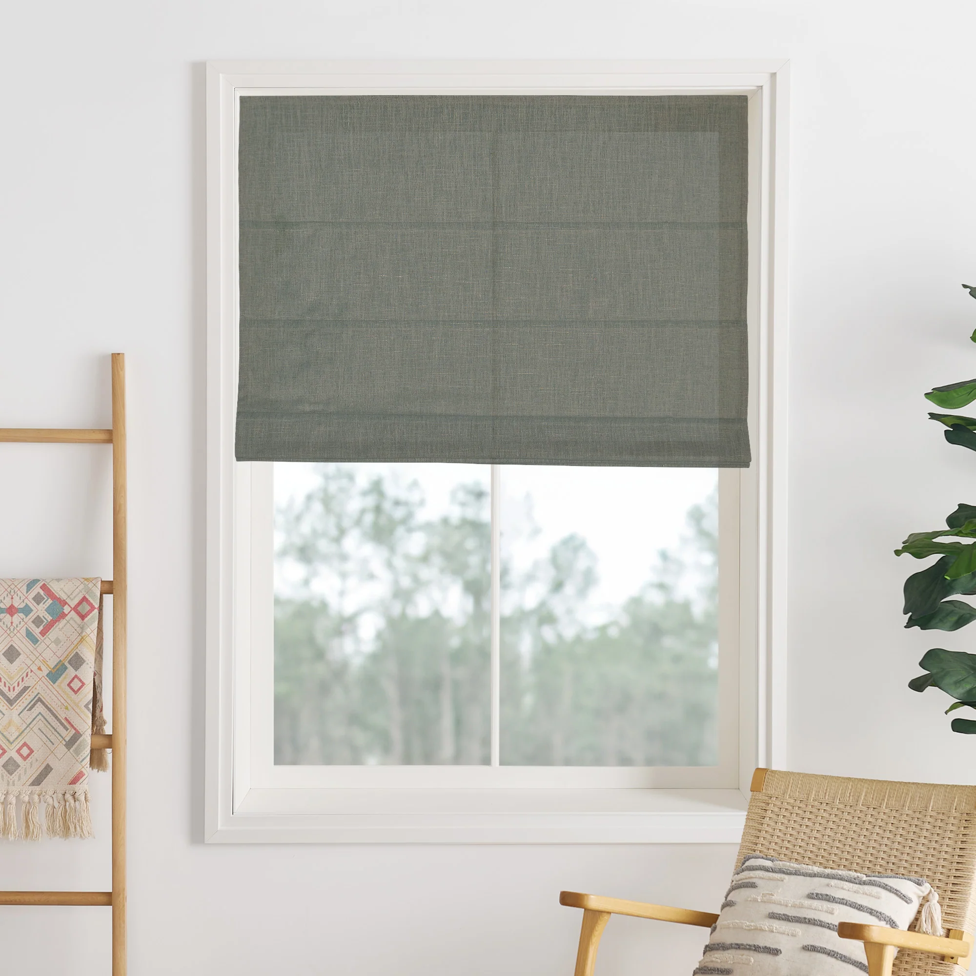 Liz Linen Herringbone Roman Shades & Blinds | Liz-C - Image 30
