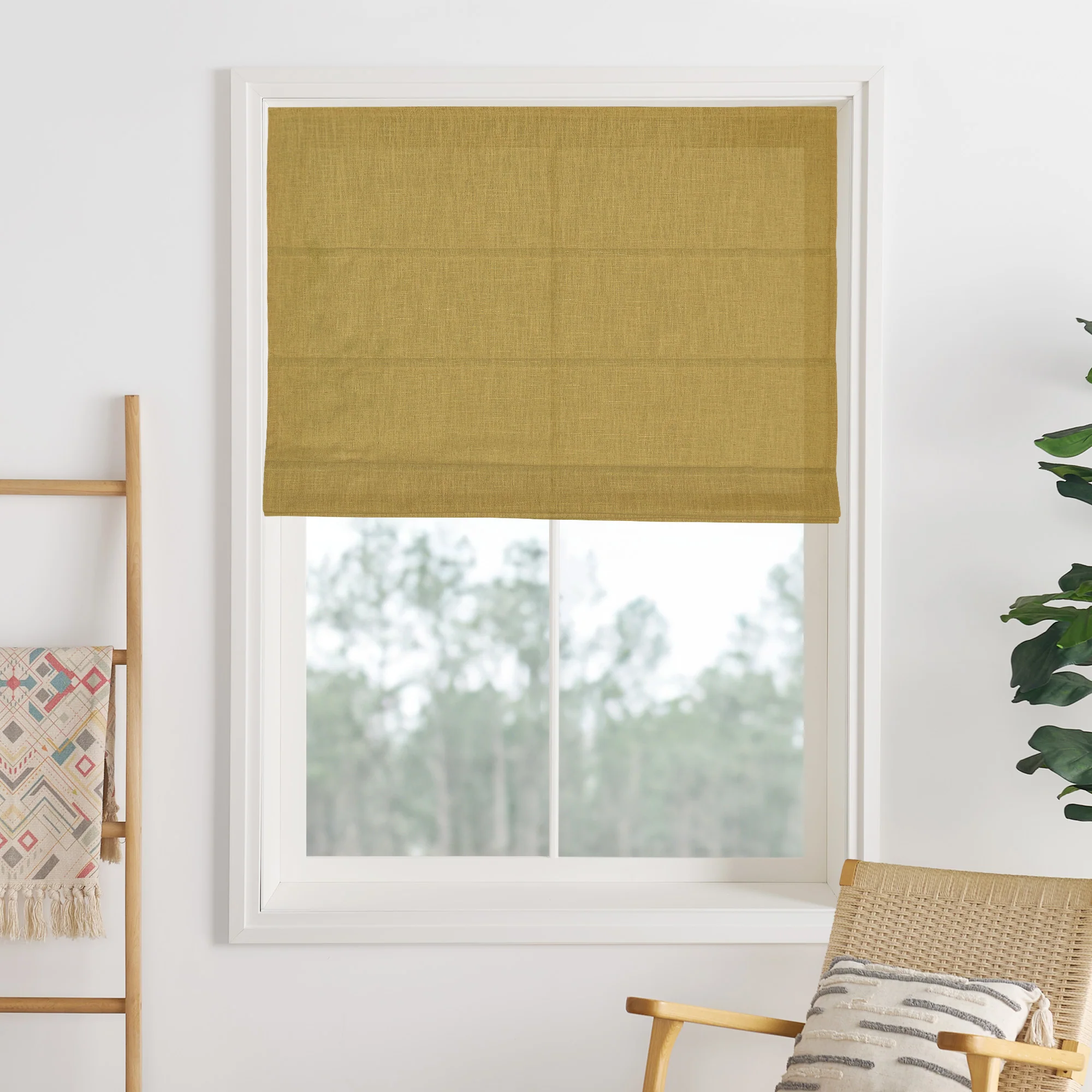 Liz Linen Herringbone Roman Shades & Blinds | Liz-C - Image 8
