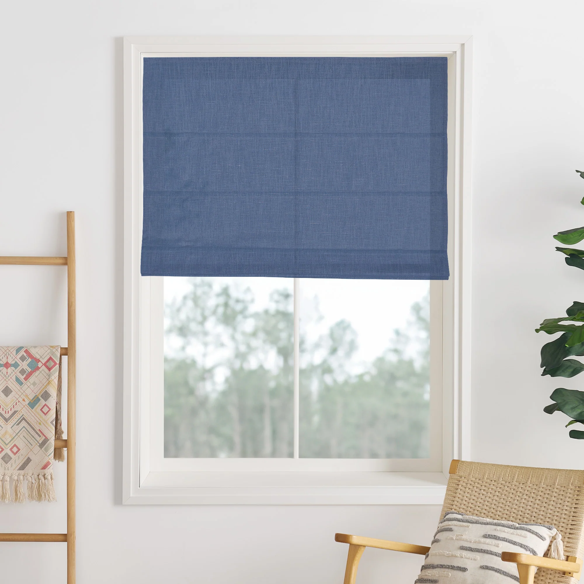 Liz Linen Herringbone Roman Shades & Blinds | Liz-C - Image 9