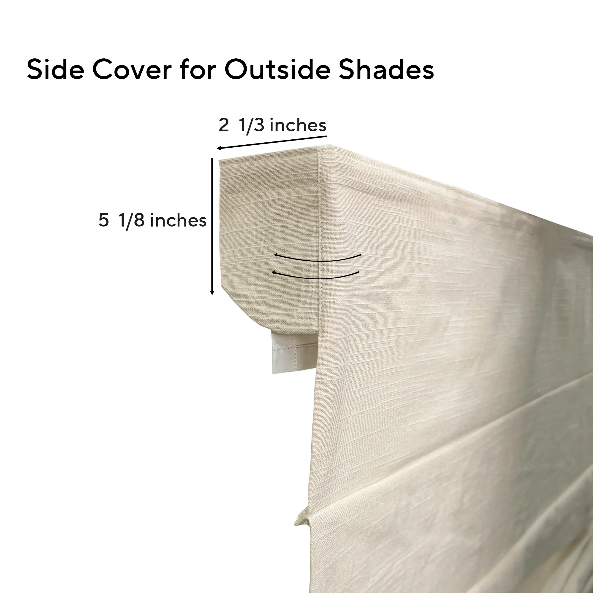 Kelly Linen Roman Shades & Blinds | Flat Fold - Image 5