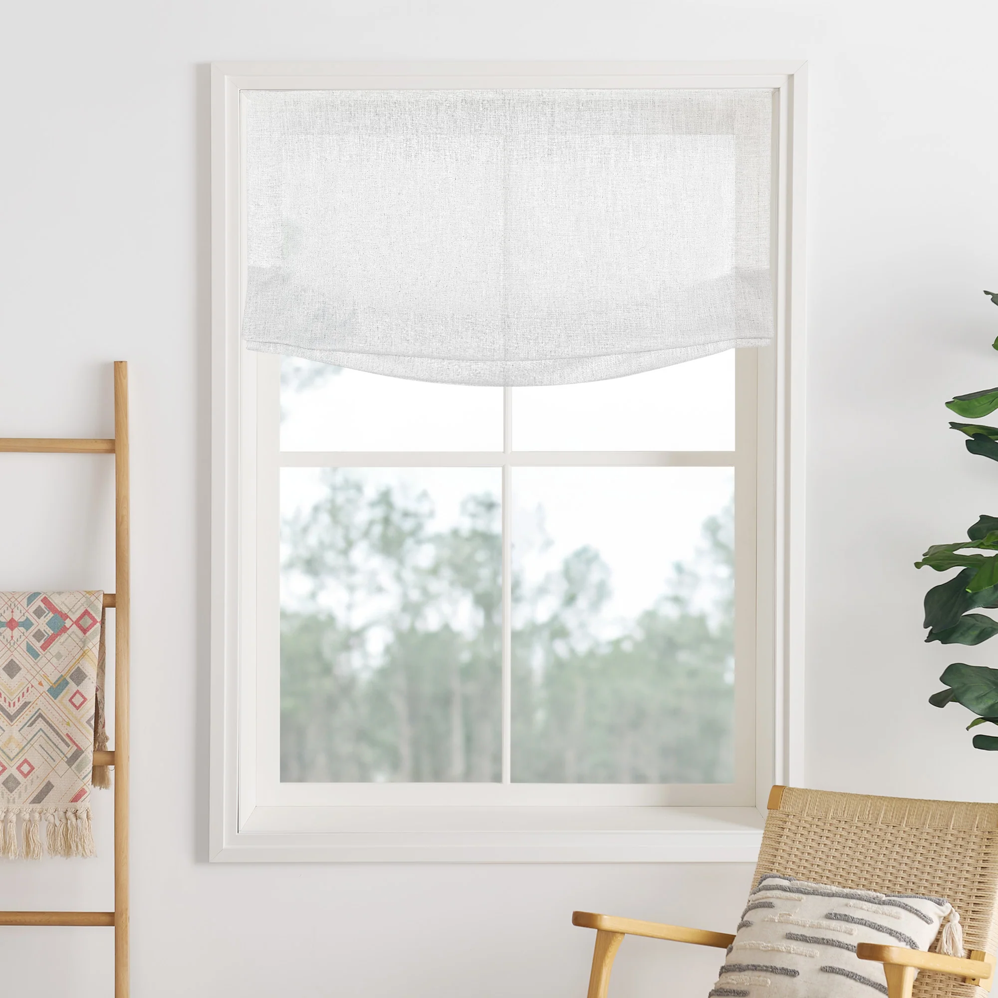 Liz Linen Herringbone Roman Shades & Blinds | Relaxed - Image 10