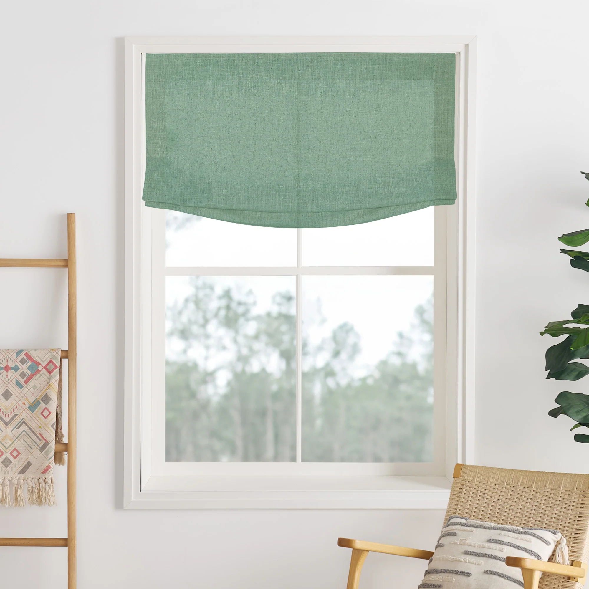 Liz Linen Herringbone Roman Shades & Blinds | Relaxed - Image 21