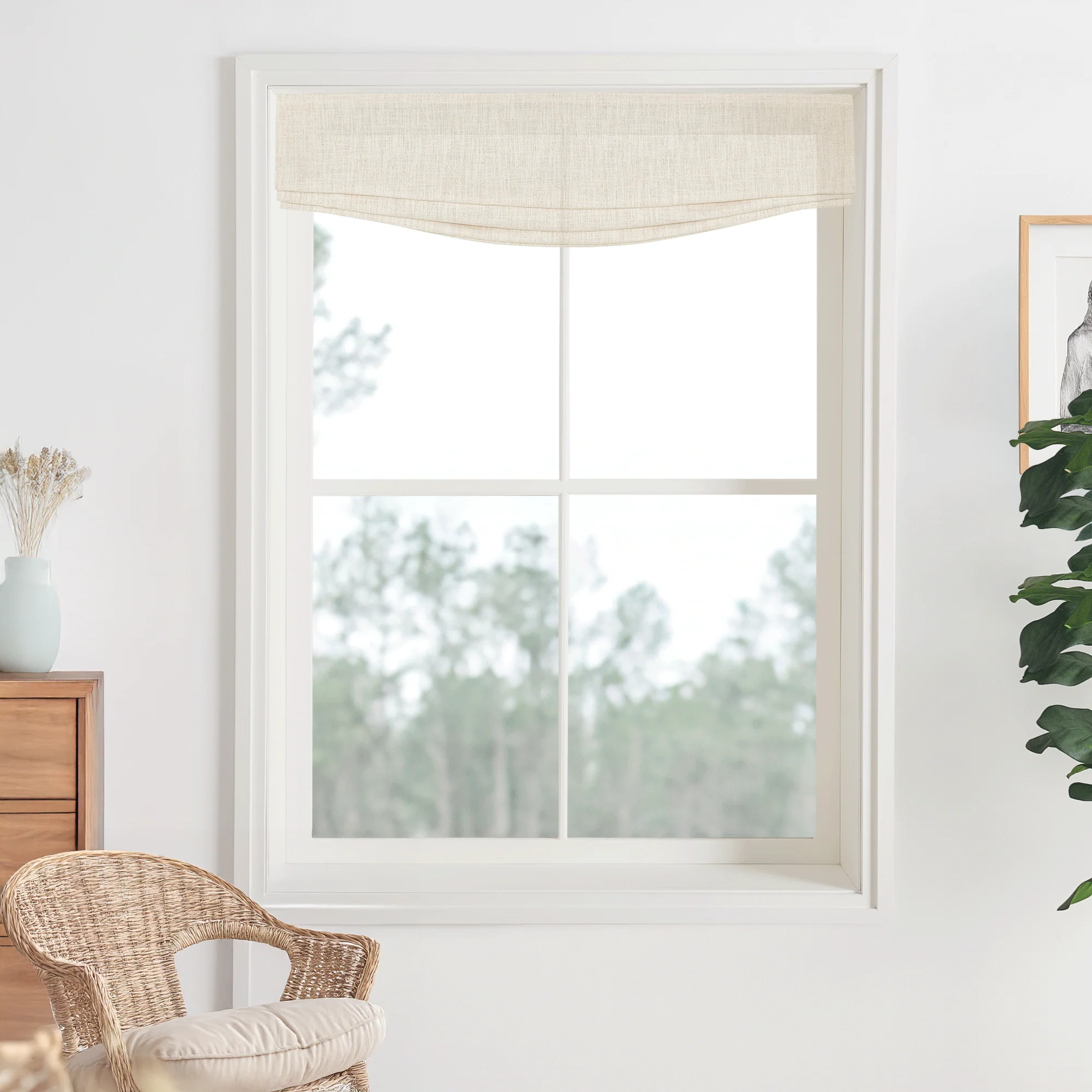 Kelly Linen Roman Shades & Blinds | Relaxed - Image 6