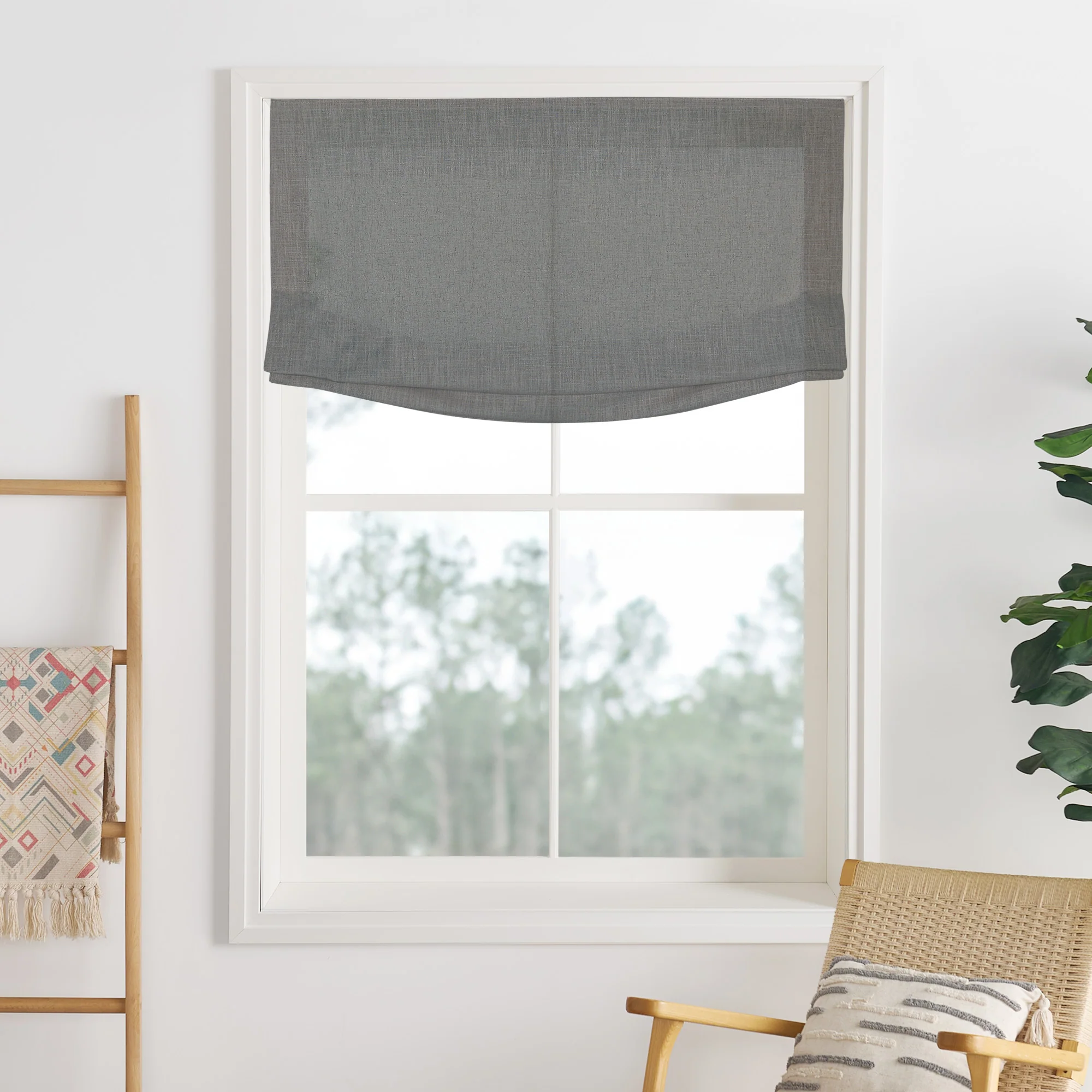 Liz Linen Herringbone Roman Shades & Blinds | Relaxed - Image 30