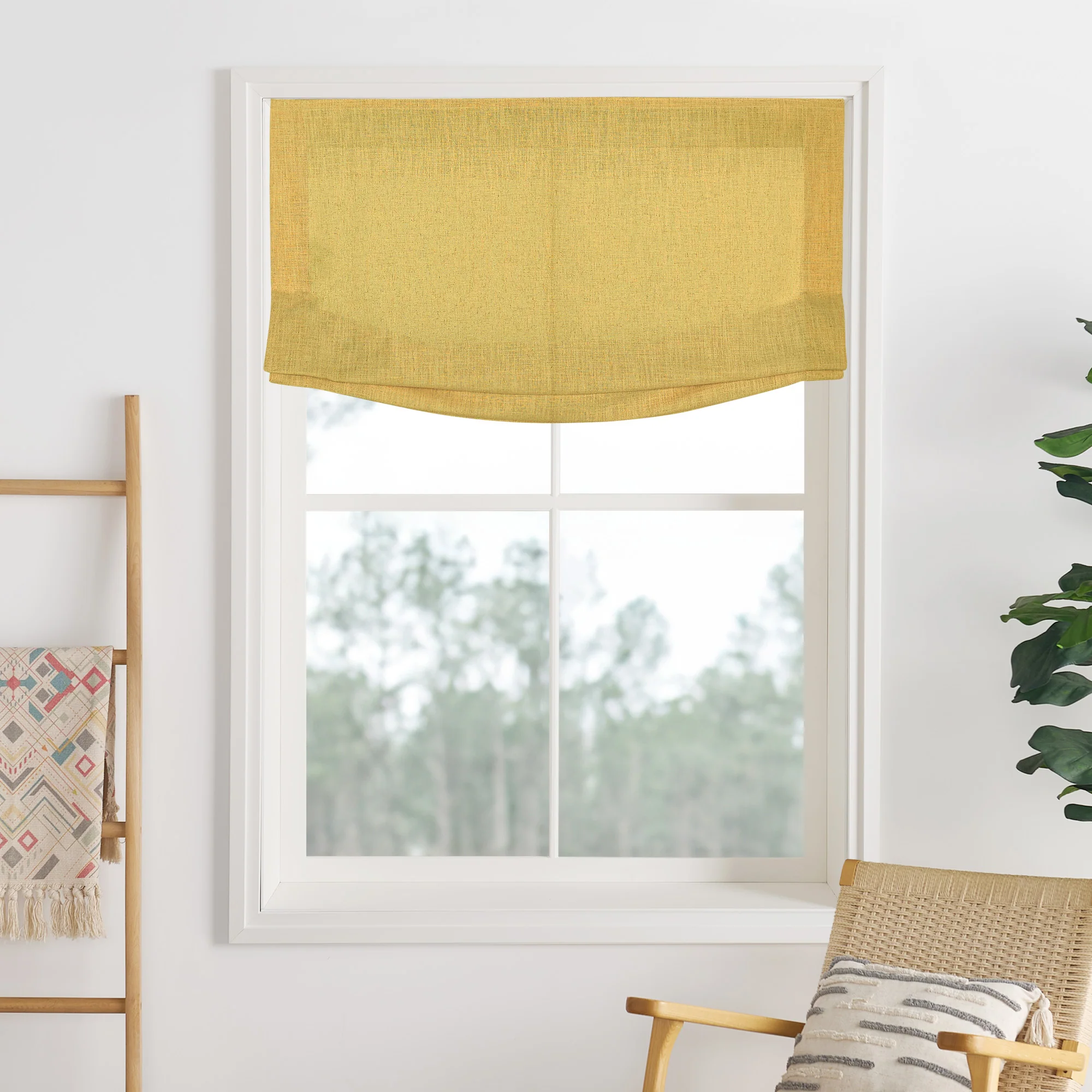 Liz Linen Herringbone Roman Shades & Blinds | Relaxed - Image 8