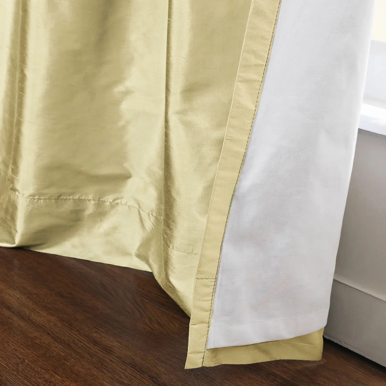 Lora Premium Silk Curtains & Drapes Grommet - Image 5